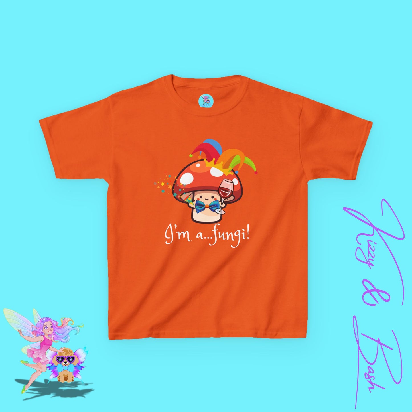 Funny Mushroom Shirt for Kids Naturecore Tee Gift for Mushroom Lovers Unique Gift for Him or Her Cute Mushroom Pun Shirt for Kids Heavy Cotton™ Tee