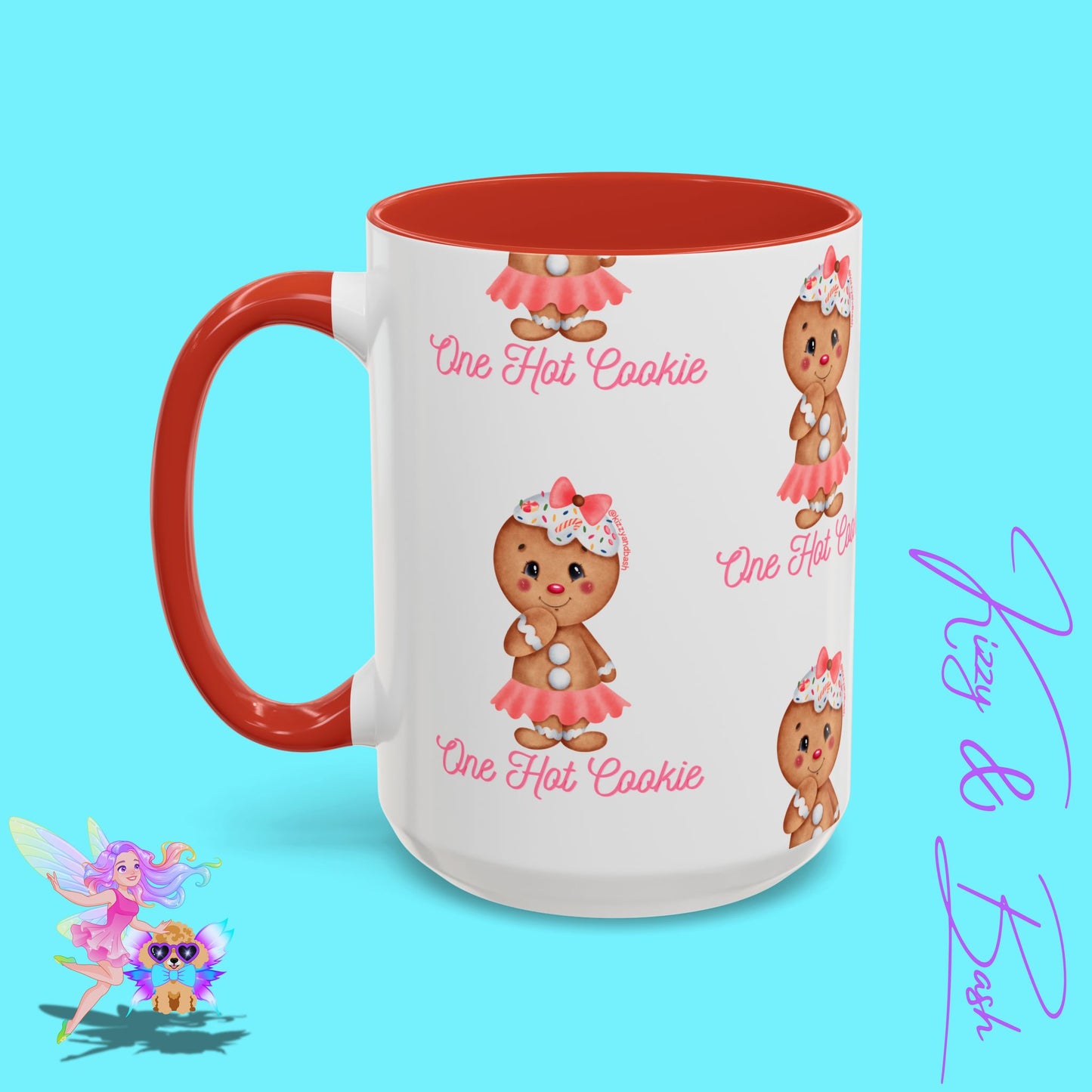 Ultimate Gingerbread Mug Cute Gingerbread Coffee Mug for Her One Hot Cookie Christmas Cookie Mug Gift for Gingerbread Lovers Unique Gift for Bakers Accent Coffee Mug - 11, 15oz