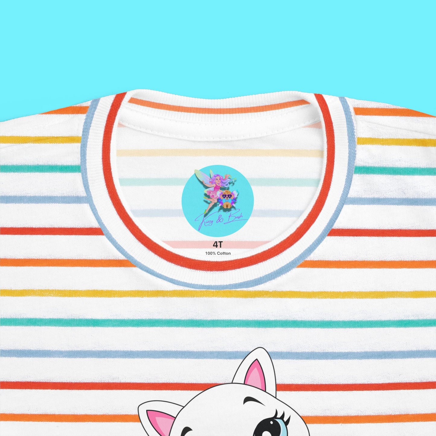 Who Loves Kitty? Cute Cat T-Shirt for Toddlers Kawaii Kitty Shirt Funny Gift for Cat Lovers Whimsical Animal Graphic Tee Sassy Cat Shirt Playful Kitty T-Shirt for Toddler's Fine Jersey Tee