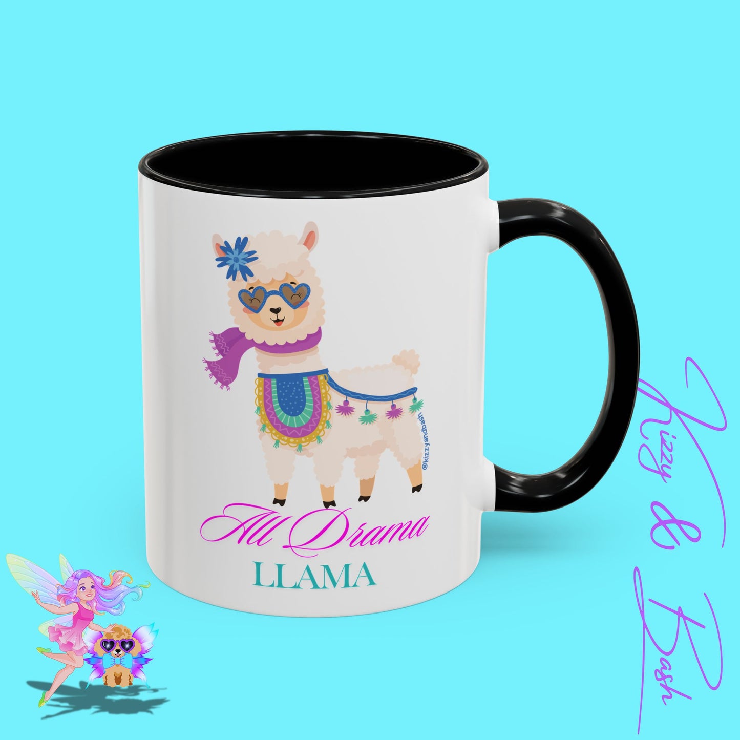 All Drama Llama Mug Perfect Mug for Drama Teachers Drama Queen Gift Idea Unique Animal Mug Colorful Mug for Her - 11, 15oz