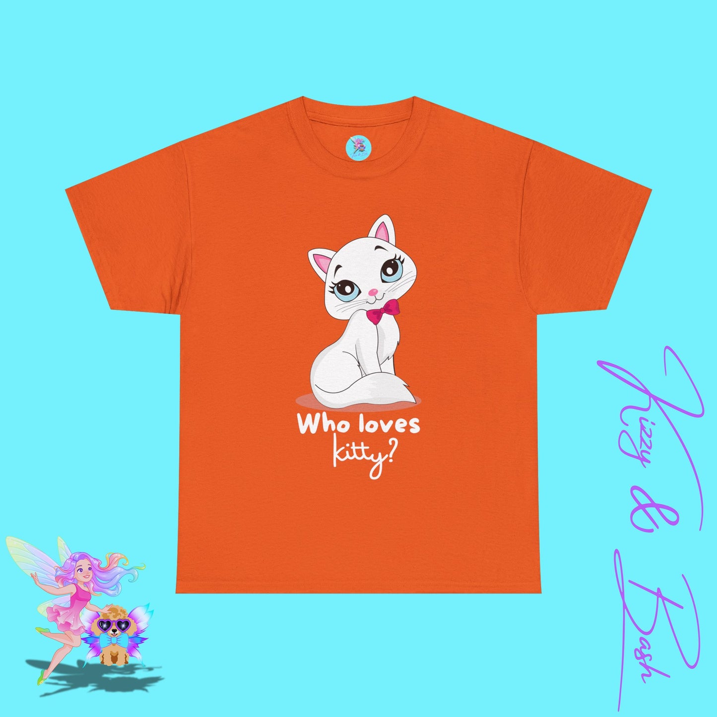 Who Loves Kitty T-Shirt for Her Fun and Flirty Feline Tee Cute Gift for Cat Lovers Unique Cat Mom Gift Funny Animal Shirt Perfect Crazy Cat Lady Shirt Unisex Heavy Cotton Tee