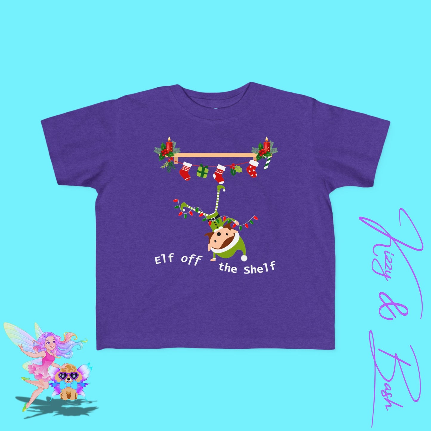 Christmas Elf Off the Shelf Shirt for Toddlers Perfect Elf Lover Gift Funny Holiday Graphic Tee Gift for Christmas Elf Fans Hilarious Holiday T-Shirt Funny Christmas Gift for Toddler's Fine Jersey Tee
