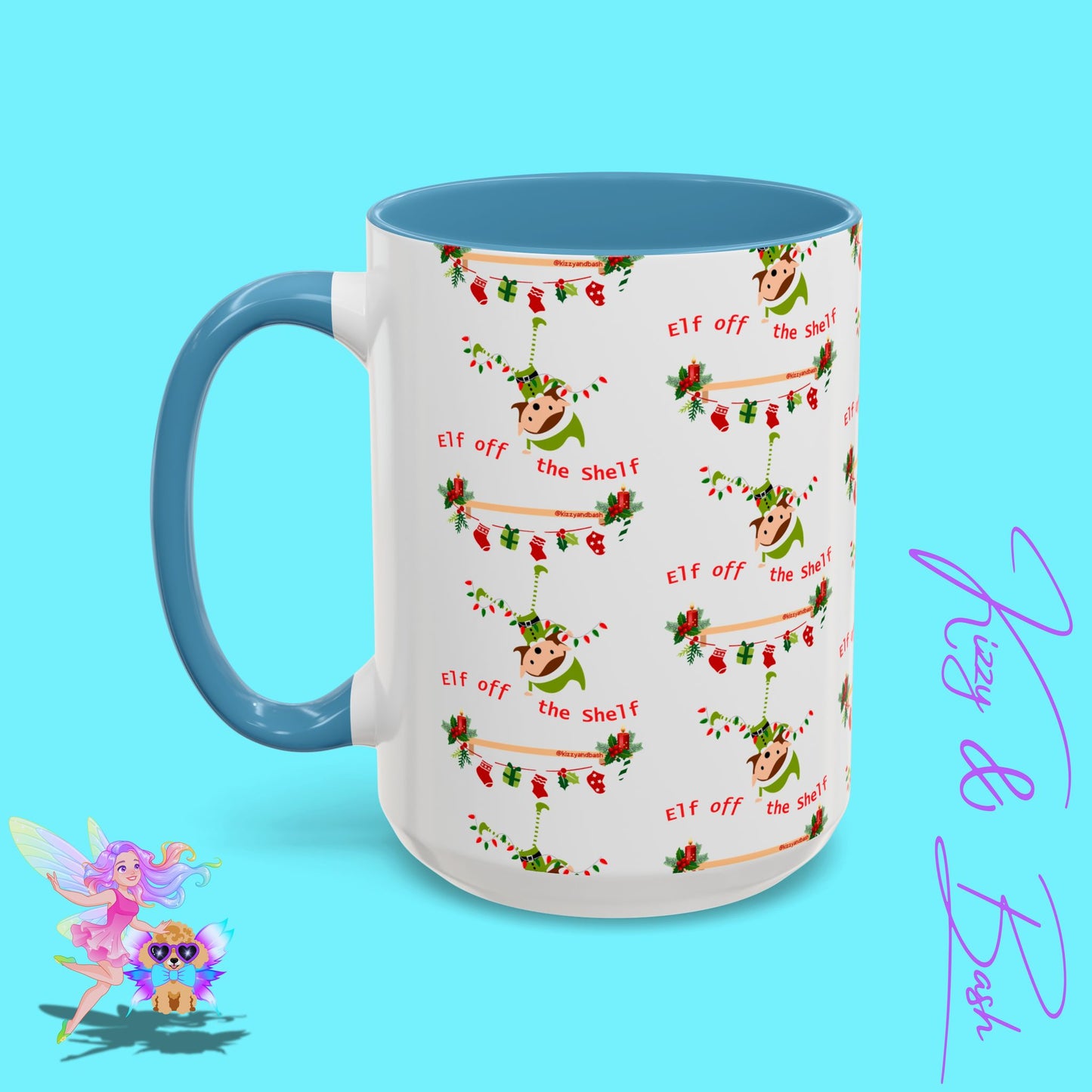 Unique Christmas Mug for Elf Lovers One of a Kind Christmas Coffee Mug Hilarious Christmas Coffee Mug Unique Christmas Gift for Friends and Family Cute Christmas Gift for Teachers Elf off the Shelf Accent Coffee Mug - 11, 15oz