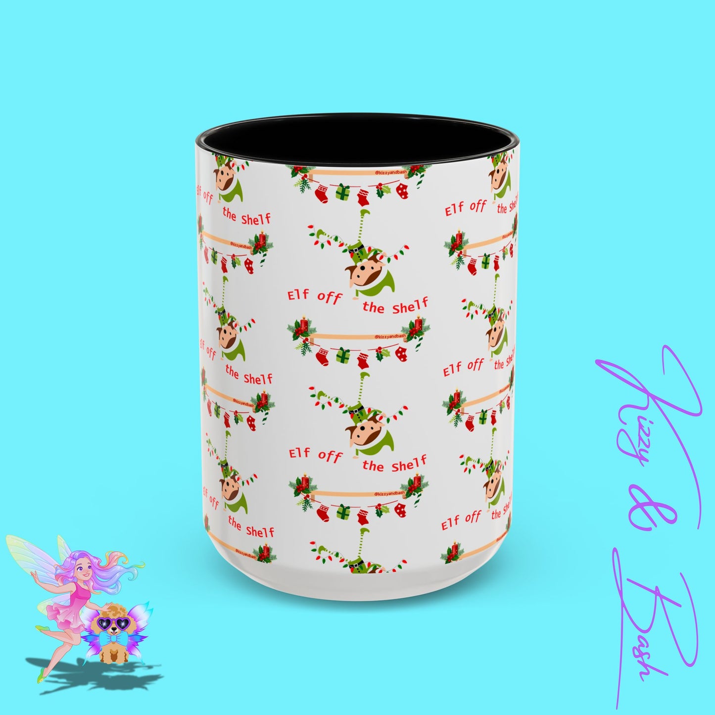 Unique Christmas Mug for Elf Lovers One of a Kind Christmas Coffee Mug Hilarious Christmas Coffee Mug Unique Christmas Gift for Friends and Family Cute Christmas Gift for Teachers Elf off the Shelf Accent Coffee Mug - 11, 15oz