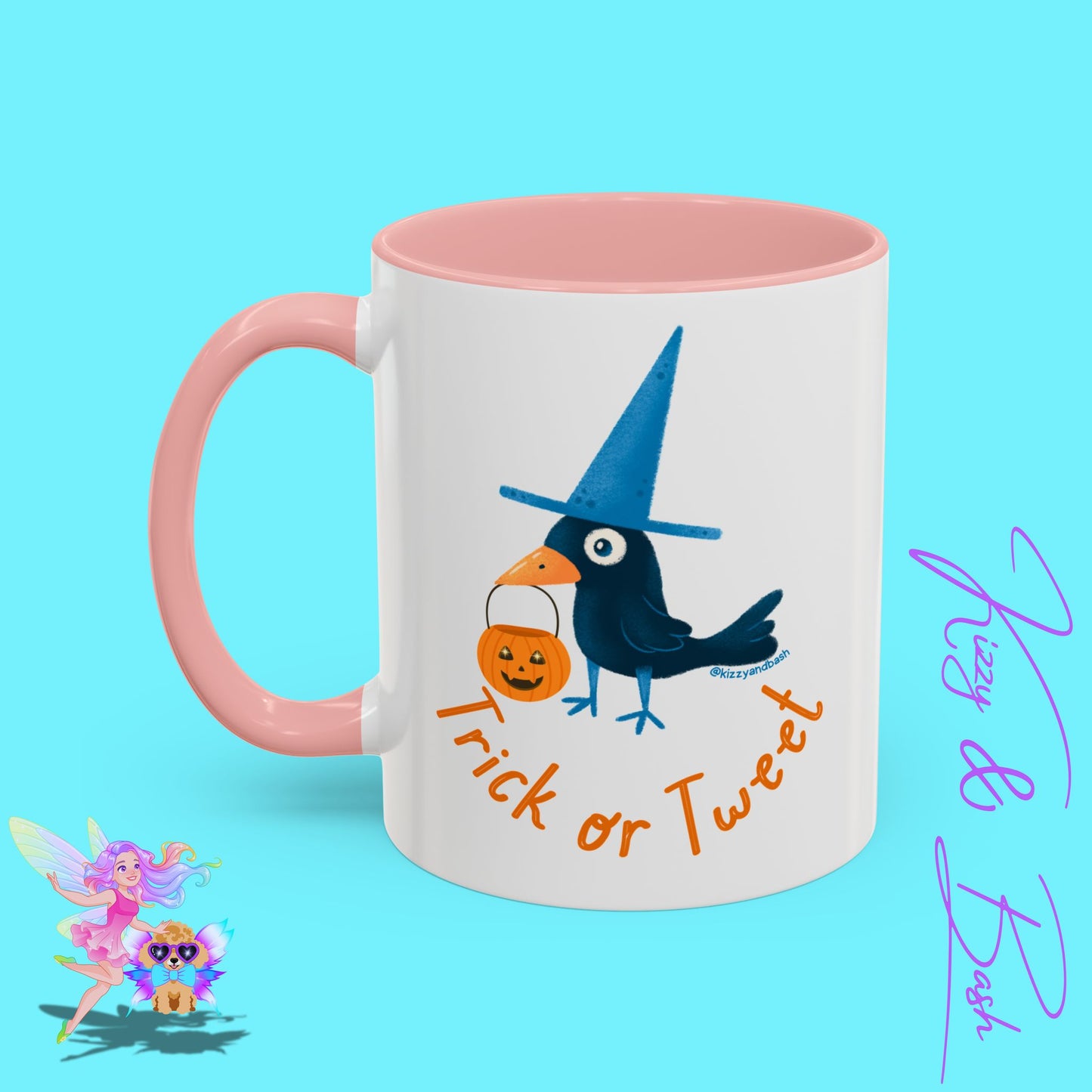 Funny Halloween Mug Punny Halloween Coffee Mug Black Bird Trick-or-Tweet Pun Perfect Gift for Bird Lovers Cute Halloween Gift for Teachers Ultimate Raven Lovers Mug Trick-or-Treat Accent Coffee Mug - 11, 15oz