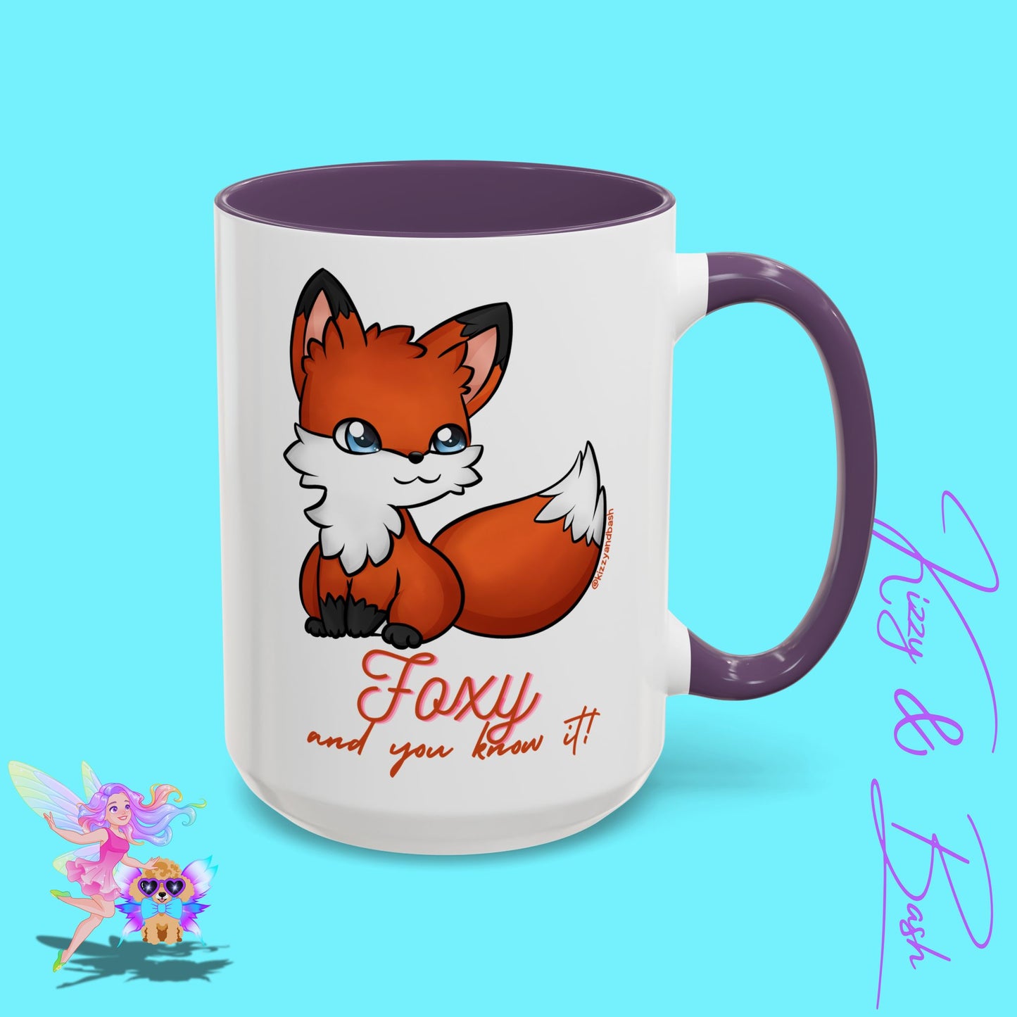 Red Fox Mug for Her Funny Woodland Animal Gift Idea Cute Fox Coffee Mug Perfect Gift for Fox Lovers Foxy and You Know It Accent Coffee Mug - 11, 15oz