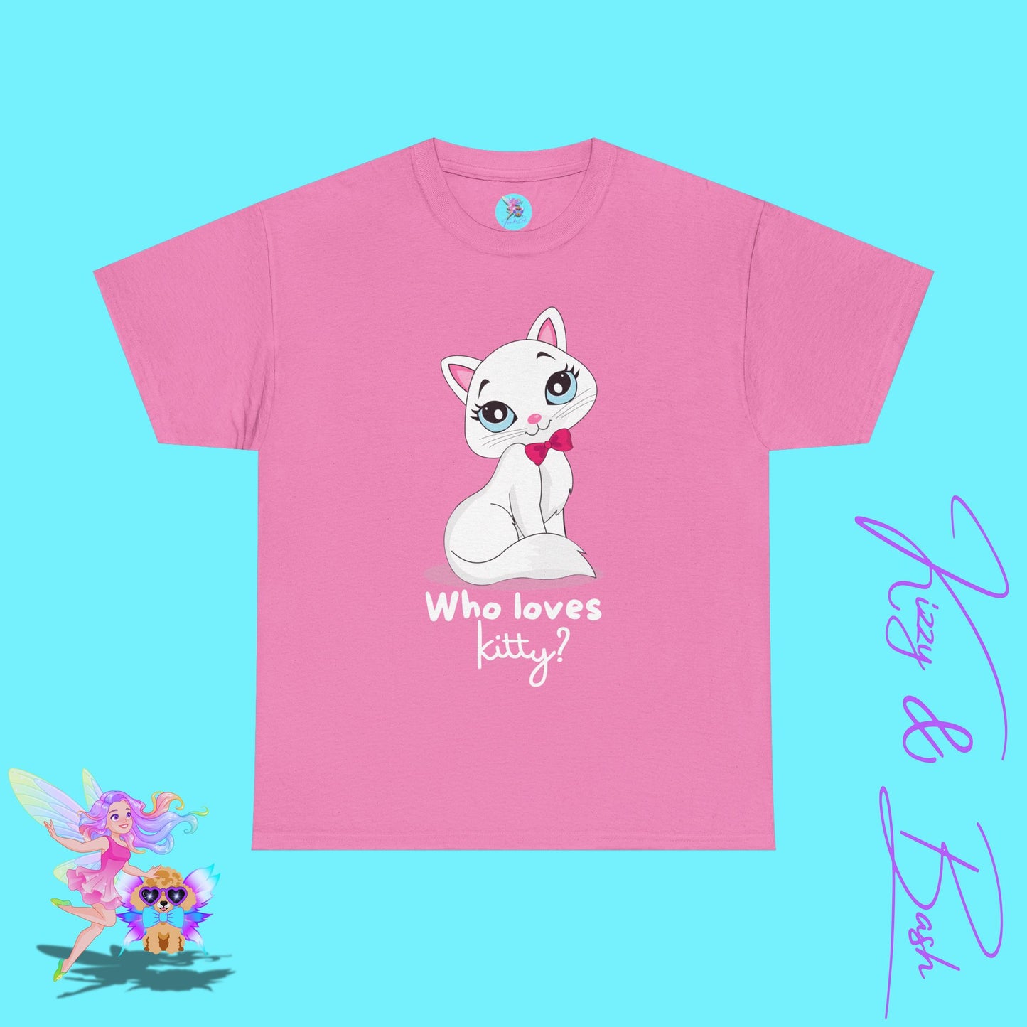 Who Loves Kitty T-Shirt for Her Fun and Flirty Feline Tee Cute Gift for Cat Lovers Unique Cat Mom Gift Funny Animal Shirt Perfect Crazy Cat Lady Shirt Unisex Heavy Cotton Tee