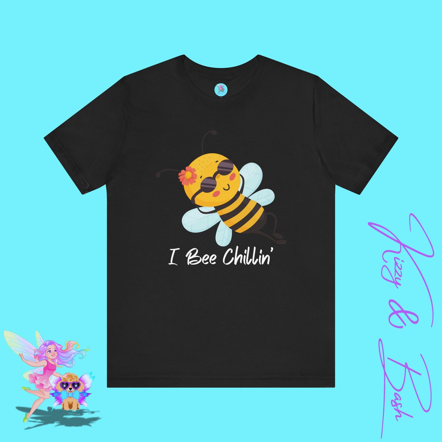 I Bee Chillin’ Shirt Cute Bee T-Shirt Funny Bee Pun Graphic Tee Funny Spring Summer Vibes Tee Bee Pun Summer Tee Gift for Bee Lovers Adult Unisex Jersey Short Sleeve Tee