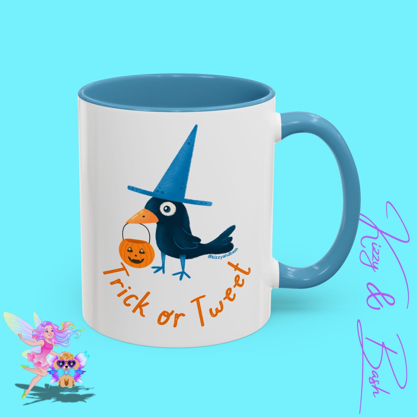 Funny Halloween Mug Punny Halloween Coffee Mug Black Bird Trick-or-Tweet Pun Perfect Gift for Bird Lovers Cute Halloween Gift for Teachers Ultimate Raven Lovers Mug Trick-or-Treat Accent Coffee Mug - 11, 15oz