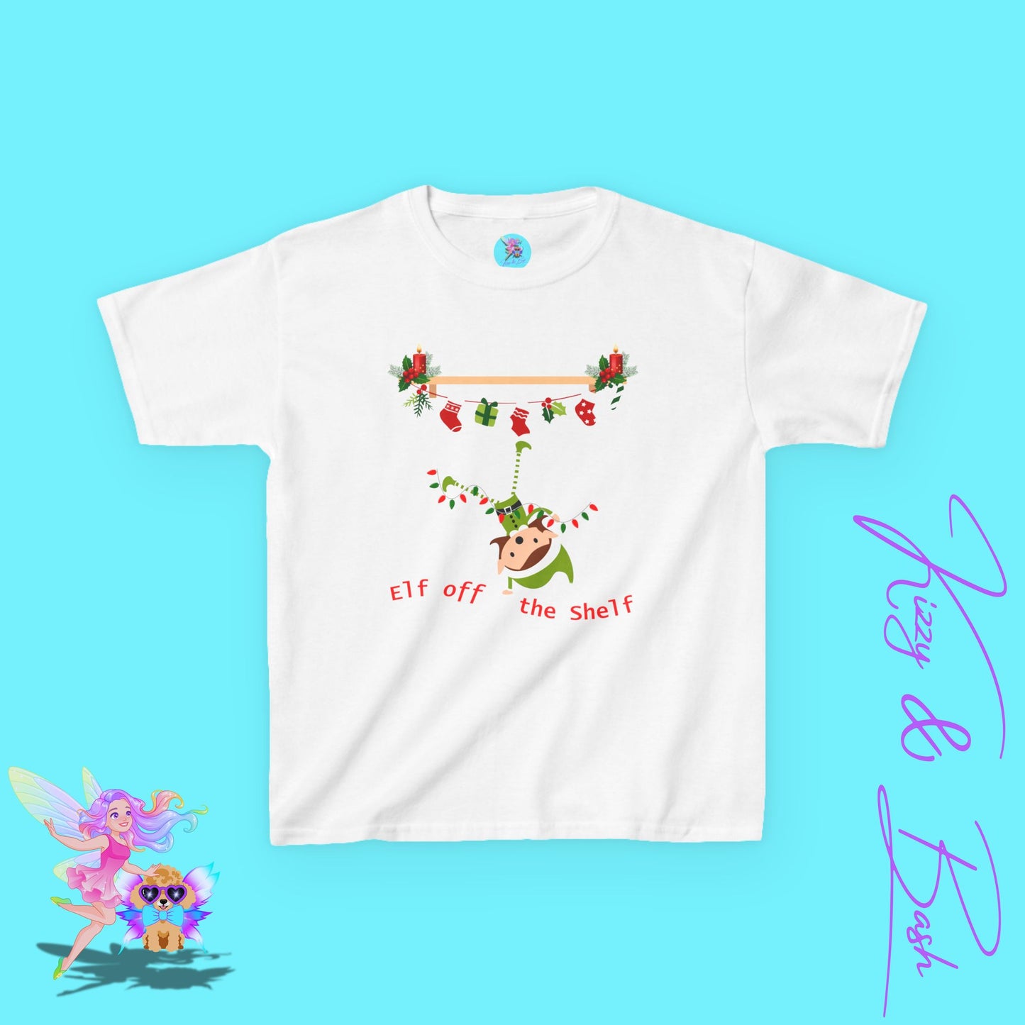 Cute Christmas Elf Girl T-Shirt for Kids Funny Elf Off The Shelf Shirt Gift for Elf Lovers Gift for Christmas Lovers Perfect Holiday Tee for Him or Her Funny Holiday T-Shirt for Kids Heavy Cotton™ Tee