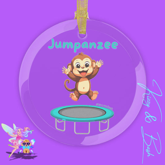 Jumpanzee Ornament Jumping Monkey Christmas Ornament Monkey Lover Gift Trampoline Lover Gift Cute Animal-Themed Gift Perfect Pun Lover Christmas Gift