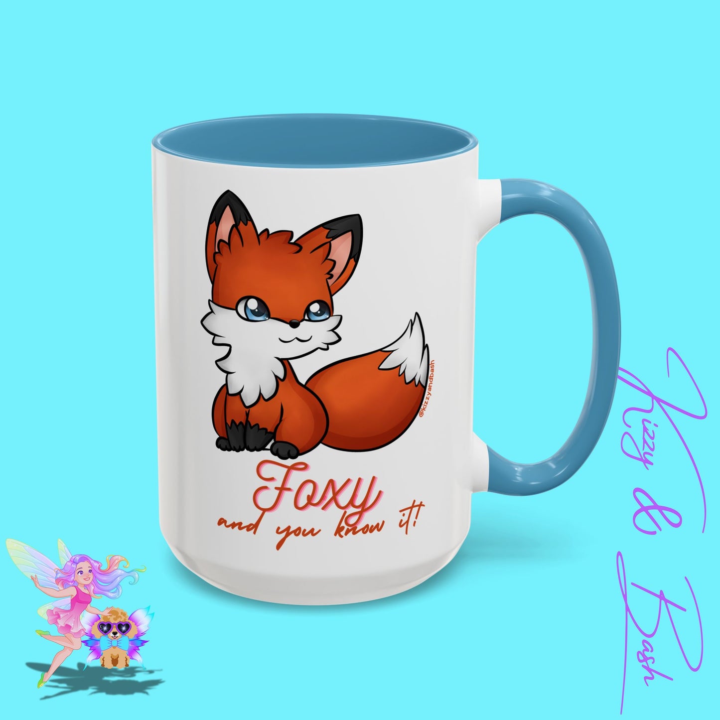 Red Fox Mug for Her Funny Woodland Animal Gift Idea Cute Fox Coffee Mug Perfect Gift for Fox Lovers Foxy and You Know It Accent Coffee Mug - 11, 15oz