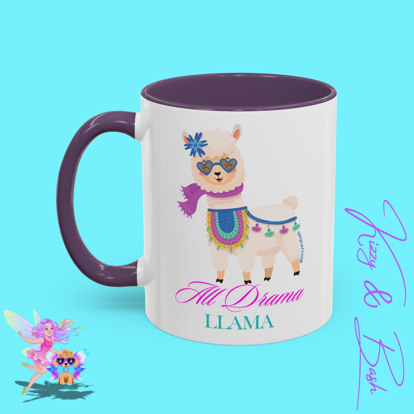 All Drama Llama Mug Perfect Mug for Drama Teachers Drama Queen Gift Idea Unique Animal Mug Colorful Mug for Her - 11, 15oz