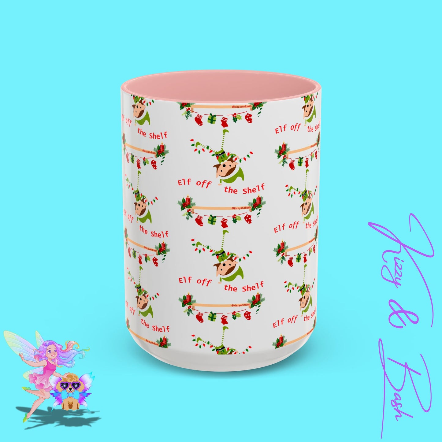 Unique Christmas Mug for Elf Lovers One of a Kind Christmas Coffee Mug Hilarious Christmas Coffee Mug Unique Christmas Gift for Friends and Family Cute Christmas Gift for Teachers Elf off the Shelf Accent Coffee Mug - 11, 15oz