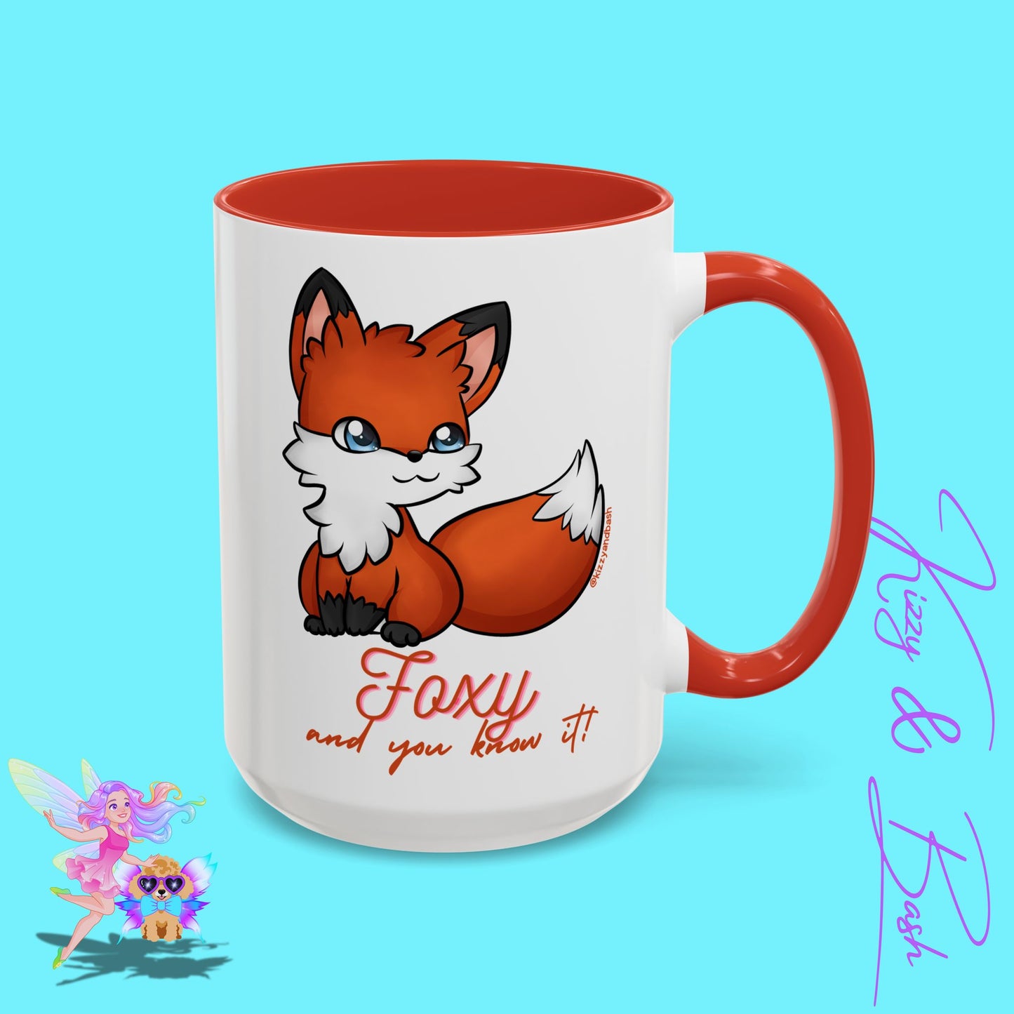 Red Fox Mug for Her Funny Woodland Animal Gift Idea Cute Fox Coffee Mug Perfect Gift for Fox Lovers Foxy and You Know It Accent Coffee Mug - 11, 15oz