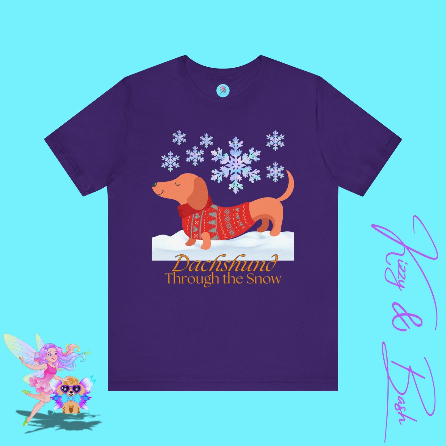 Funny Christmas Dachshund Shirt Cute Christmas Dog Shirt Christmas Wiener Dog T-Shirt Best Christmas Shirt for Dog Lovers Adult Unisex Jersey Short Sleeve Tee