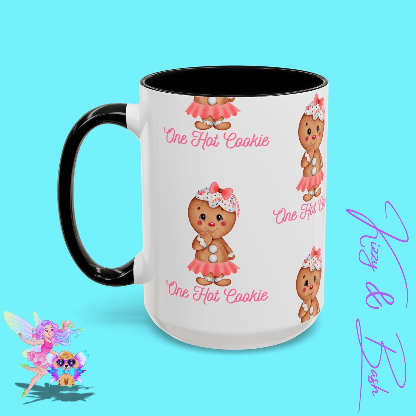 Ultimate Gingerbread Mug Cute Gingerbread Coffee Mug for Her One Hot Cookie Christmas Cookie Mug Gift for Gingerbread Lovers Unique Gift for Bakers Accent Coffee Mug - 11, 15oz