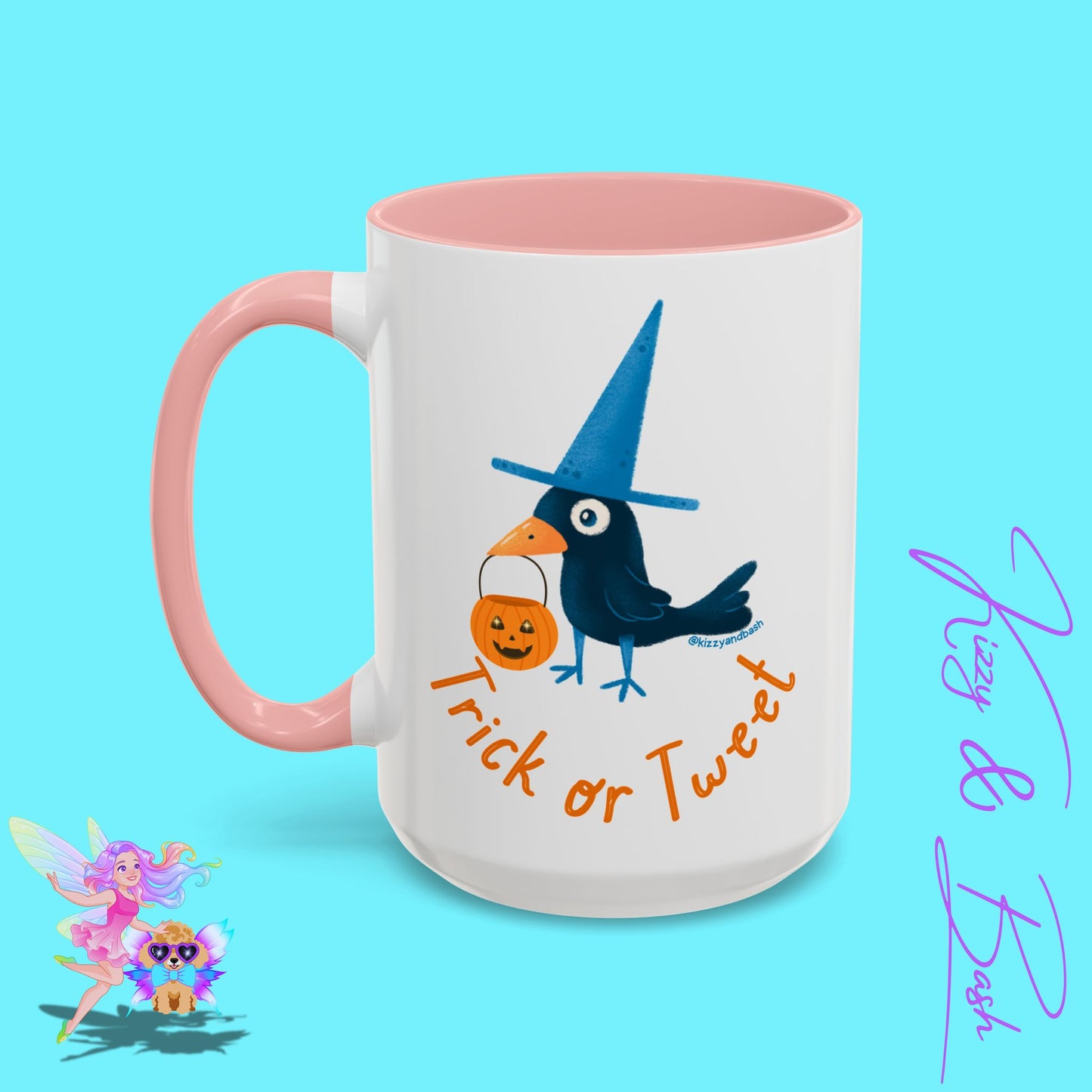 Funny Halloween Mug Punny Halloween Coffee Mug Black Bird Trick-or-Tweet Pun Perfect Gift for Bird Lovers Cute Halloween Gift for Teachers Ultimate Raven Lovers Mug Trick-or-Treat Accent Coffee Mug - 11, 15oz