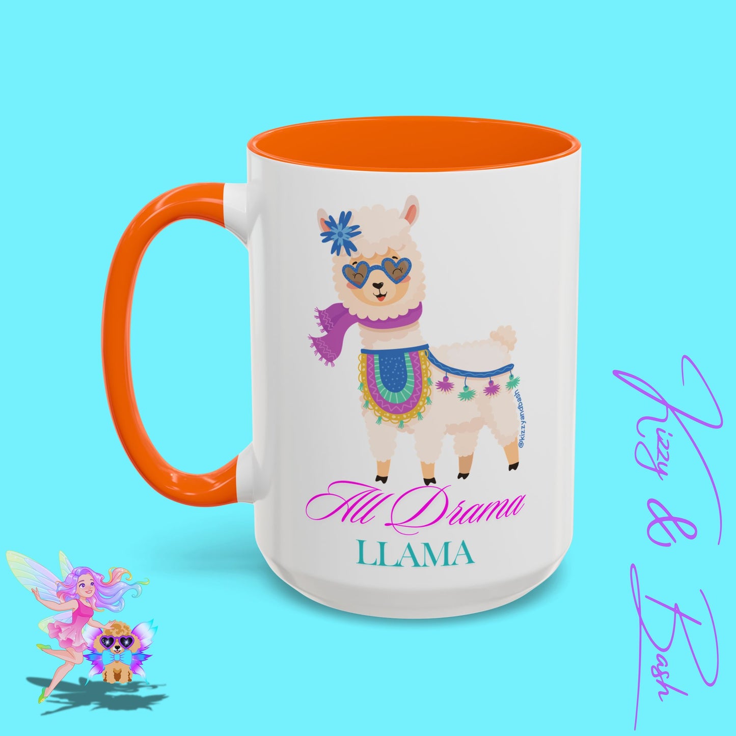 All Drama Llama Mug Perfect Mug for Drama Teachers Drama Queen Gift Idea Unique Animal Mug Colorful Mug for Her - 11, 15oz