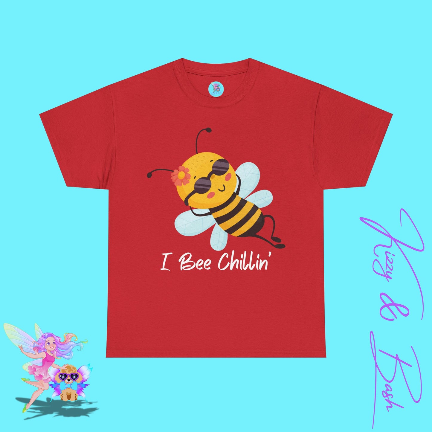 Honey Bee T-Shirt for Adults I Bee Chillin' Tee Perfect Vacation Tee for Friends and Family Cute Animal Shirt for Him or Her Lazy Bee Shirt Gift for Bee Keepers Unisex Heavy Cotton Tee