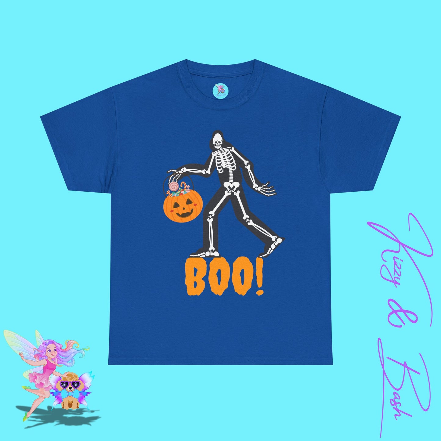 Halloween Bigfoot Trick-or-Treat Shirt for Adults Funny Cryptid T-Shirt Halloween Sasquatch Gift Idea Cryptidcore Tee for Him or Her Paranormal Enthusiast T-Shirt Bigfoot Skeleton Shirt Unique Cryptid Shirt Unisex Heavy Cotton Tee
