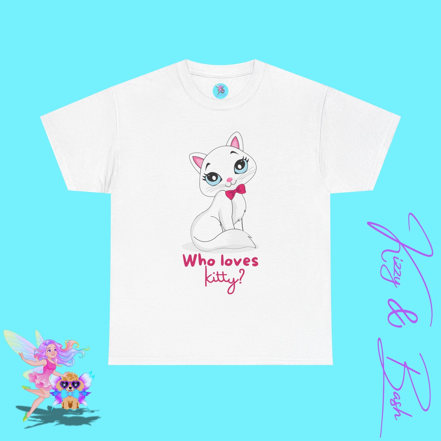 Who Loves Kitty T-Shirt for Her Fun and Flirty Feline Tee Cute Gift for Cat Lovers Unique Cat Mom Gift Funny Animal Shirt Perfect Crazy Cat Lady Shirt Unisex Heavy Cotton Tee