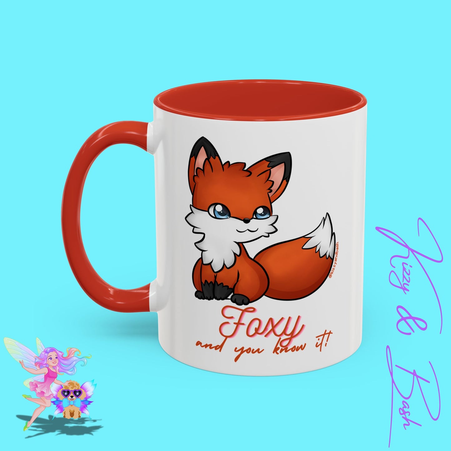 Red Fox Mug for Her Funny Woodland Animal Gift Idea Cute Fox Coffee Mug Perfect Gift for Fox Lovers Foxy and You Know It Accent Coffee Mug - 11, 15oz