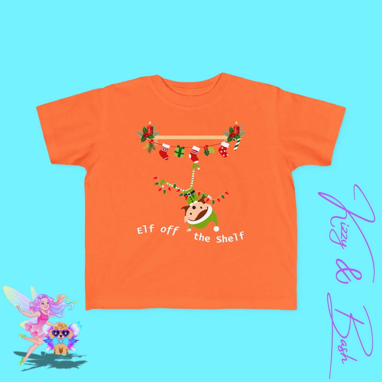 Christmas Elf Off the Shelf Shirt for Toddlers Perfect Elf Lover Gift Funny Holiday Graphic Tee Gift for Christmas Elf Fans Hilarious Holiday T-Shirt Funny Christmas Gift for Toddler's Fine Jersey Tee