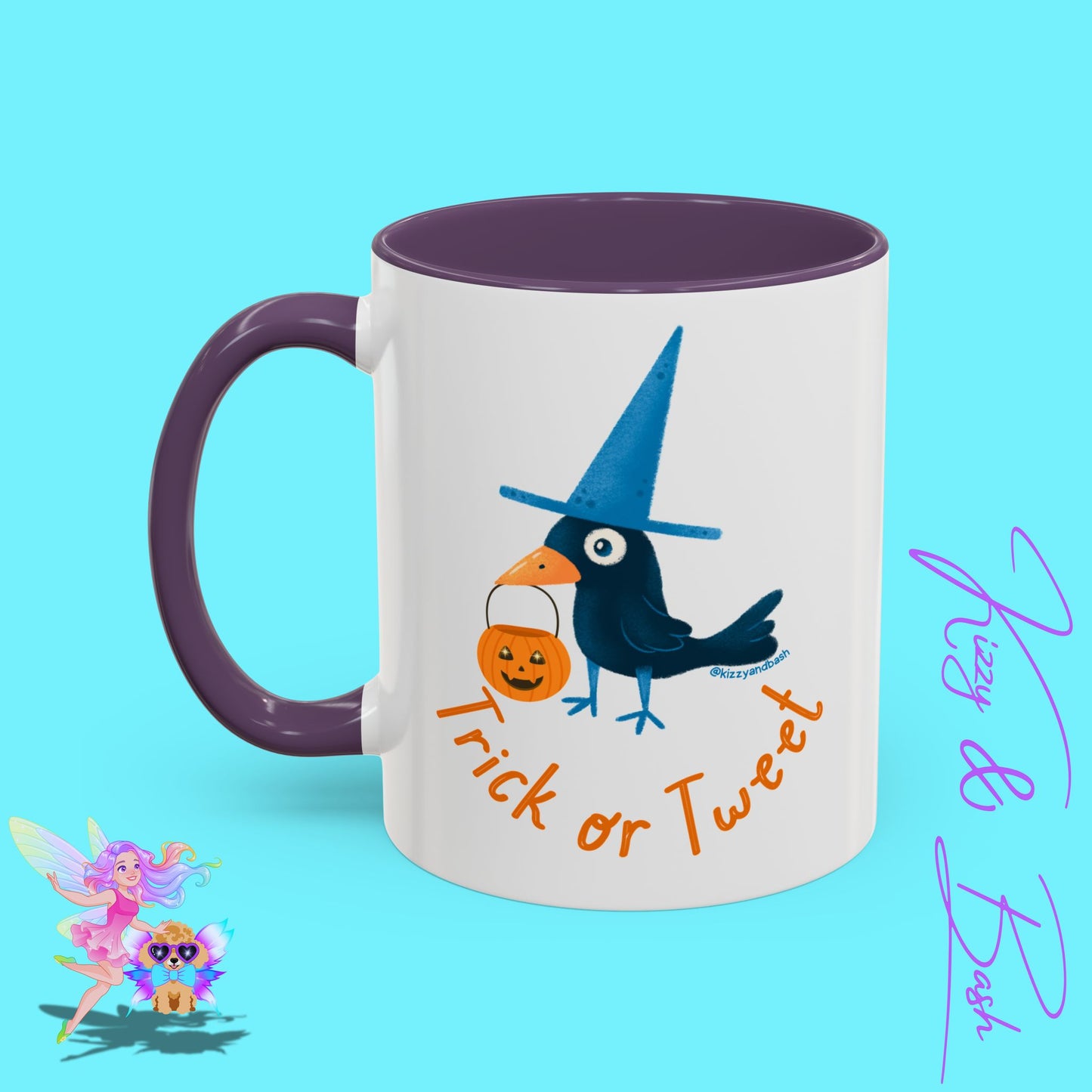 Funny Halloween Mug Punny Halloween Coffee Mug Black Bird Trick-or-Tweet Pun Perfect Gift for Bird Lovers Cute Halloween Gift for Teachers Ultimate Raven Lovers Mug Trick-or-Treat Accent Coffee Mug - 11, 15oz