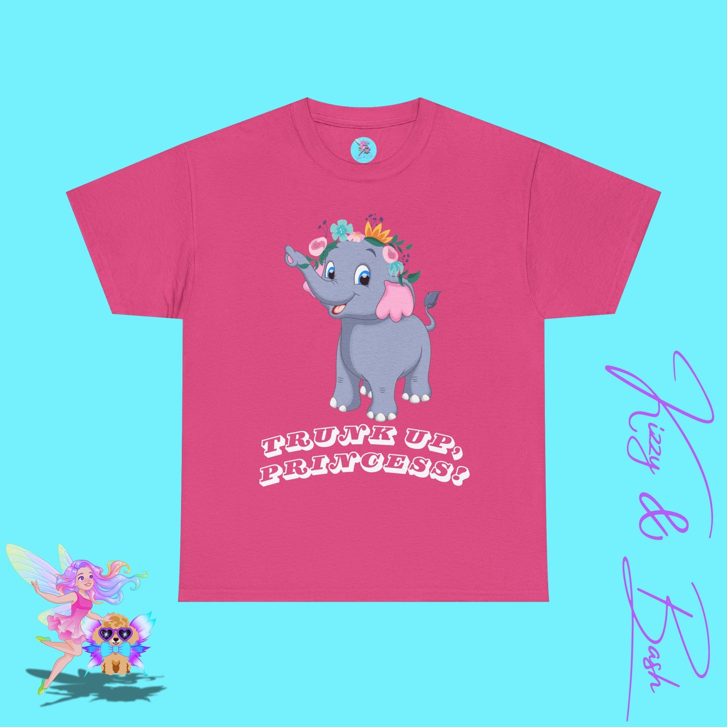 Elephant Princess T-Shirt for Adults Fun Gift for Princess Lovers Unique Elephant T-Shirt Motivational Shirt for Her Gift for Elephant Lovers Empowering Elephant Shirt Unisex Heavy Cotton Tee