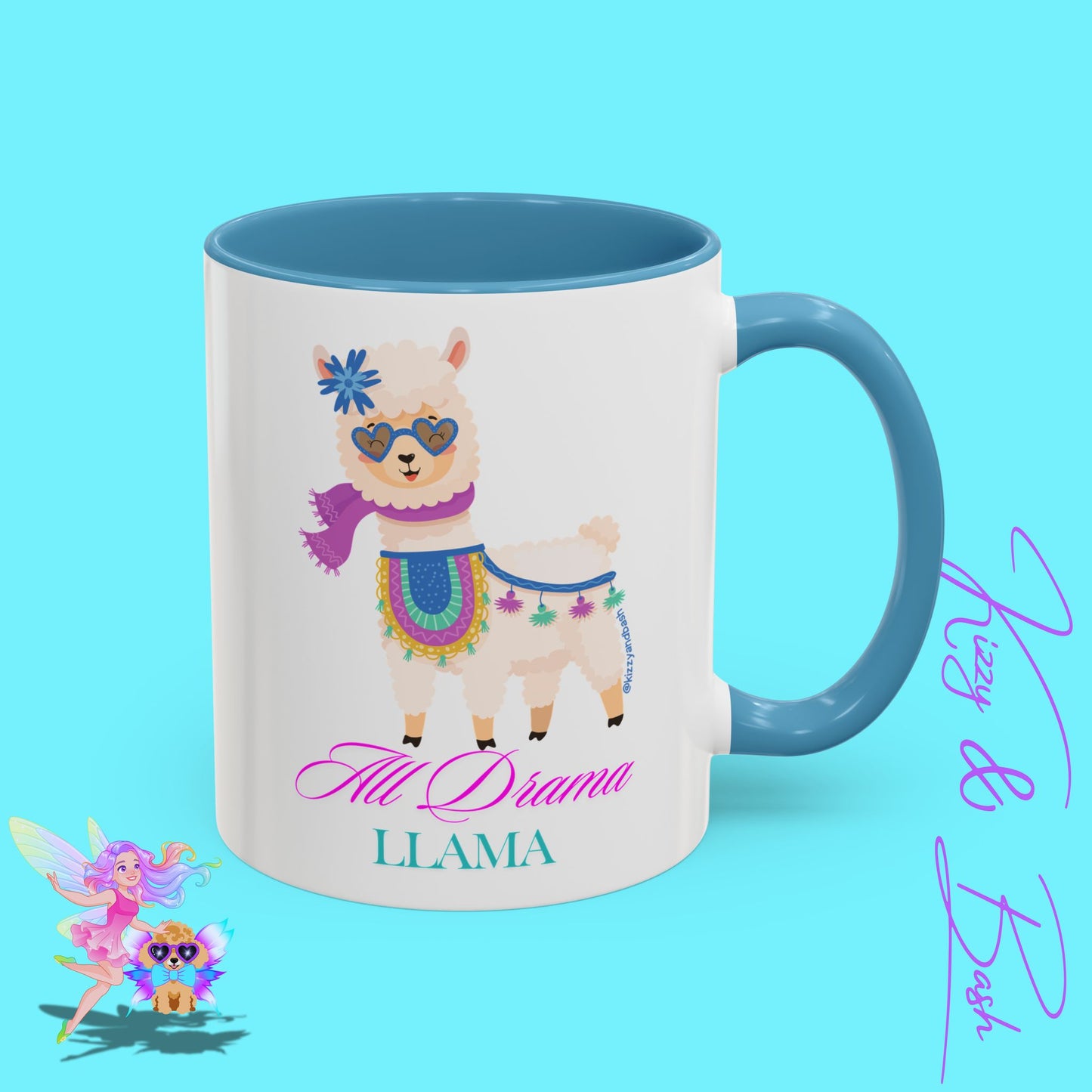 All Drama Llama Mug Perfect Mug for Drama Teachers Drama Queen Gift Idea Unique Animal Mug Colorful Mug for Her - 11, 15oz