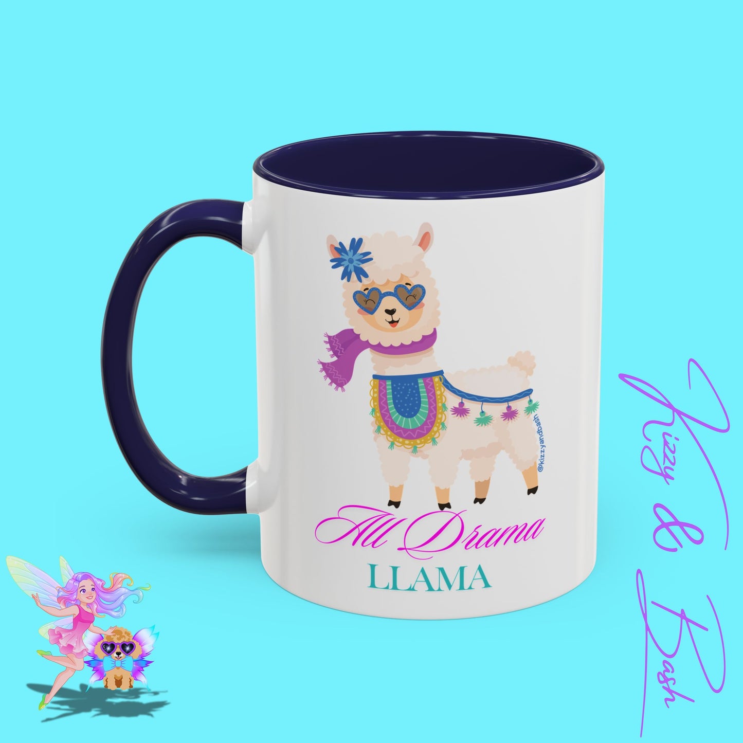 All Drama Llama Mug Perfect Mug for Drama Teachers Drama Queen Gift Idea Unique Animal Mug Colorful Mug for Her - 11, 15oz