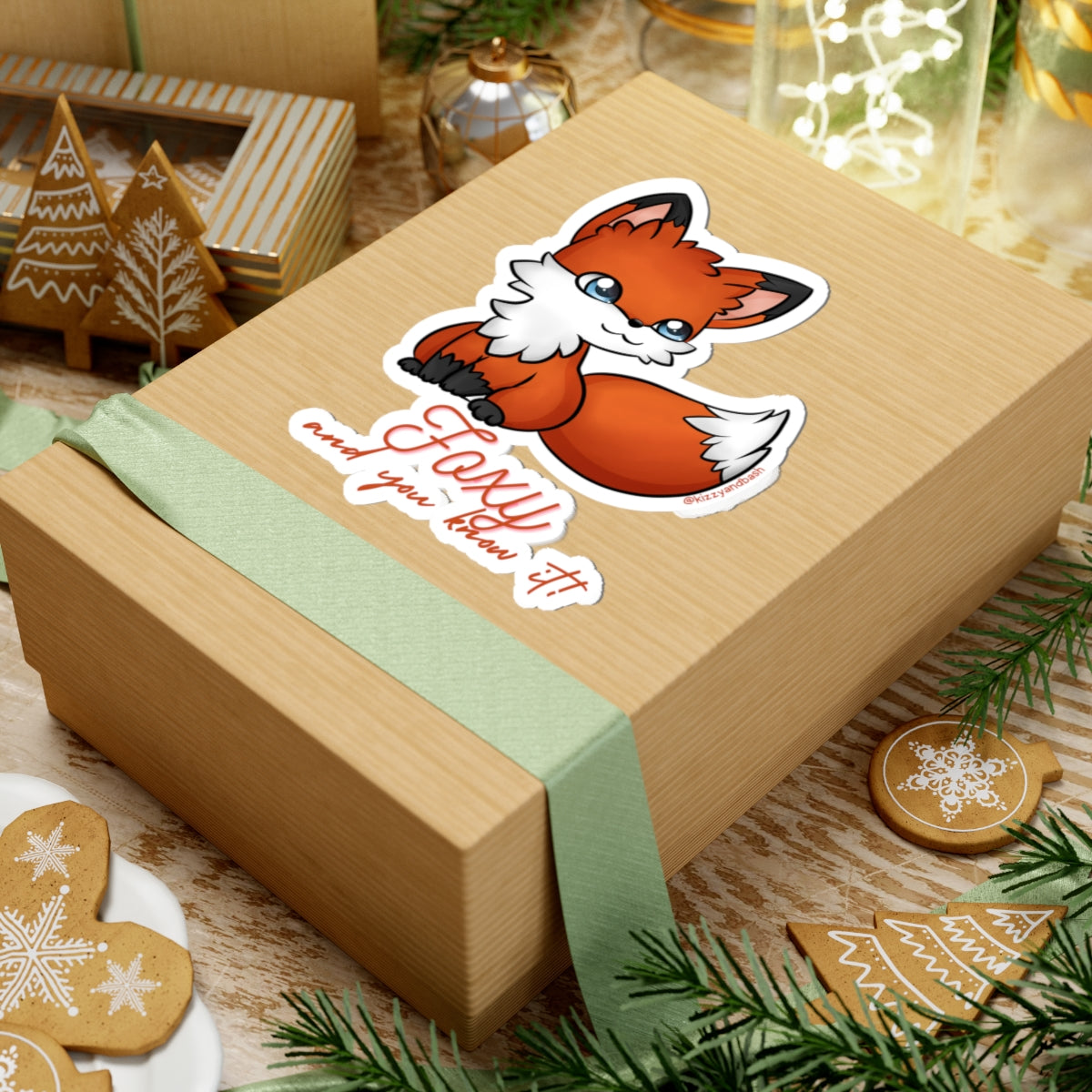 Flirty Red Fox Sticker Cute Animal Stickers for Her Funny Animal Stickers Forest Animal Stickers Cute Self-Affirming Stickers Foxy and You Know It Kiss-Cut Stickers