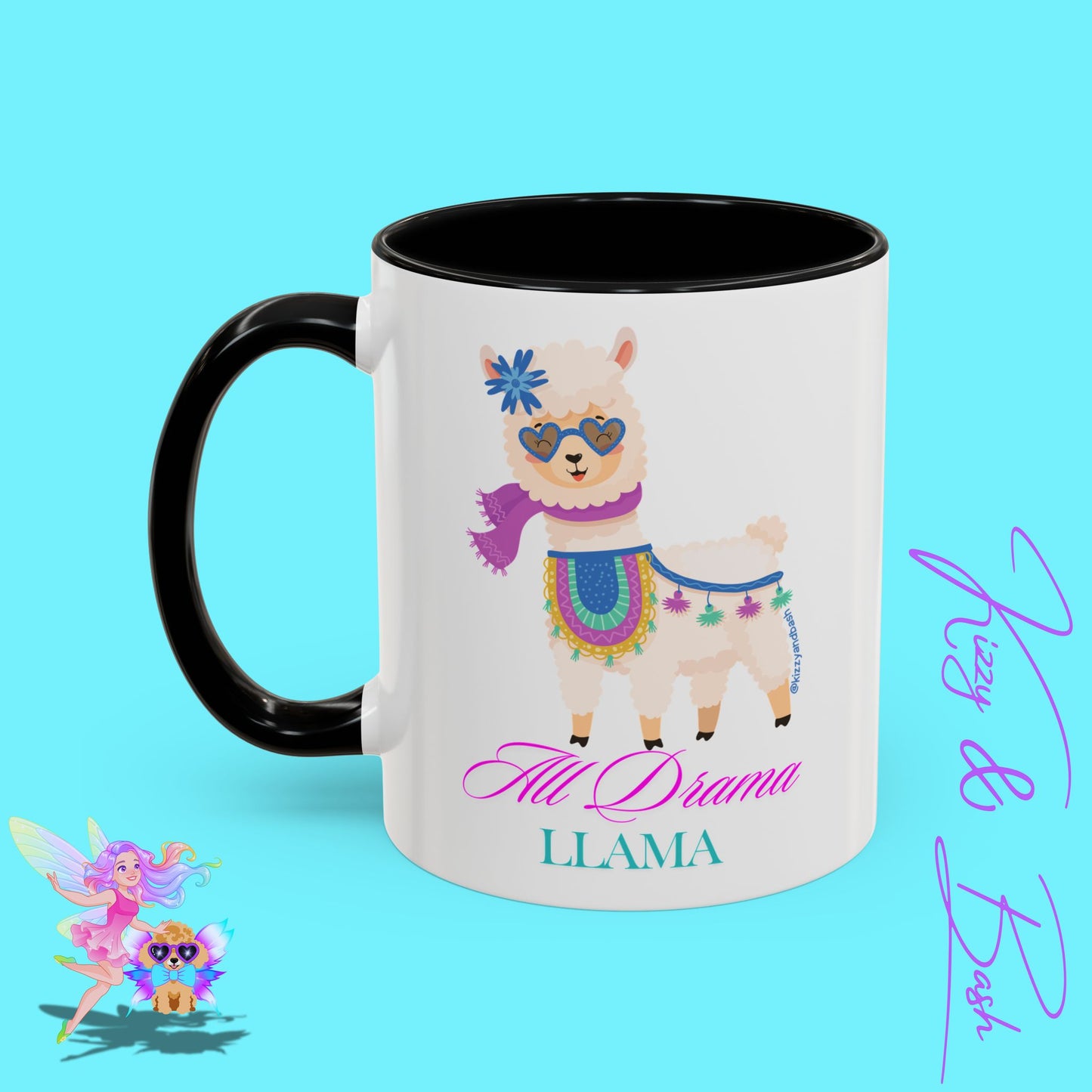 All Drama Llama Mug Perfect Mug for Drama Teachers Drama Queen Gift Idea Unique Animal Mug Colorful Mug for Her - 11, 15oz