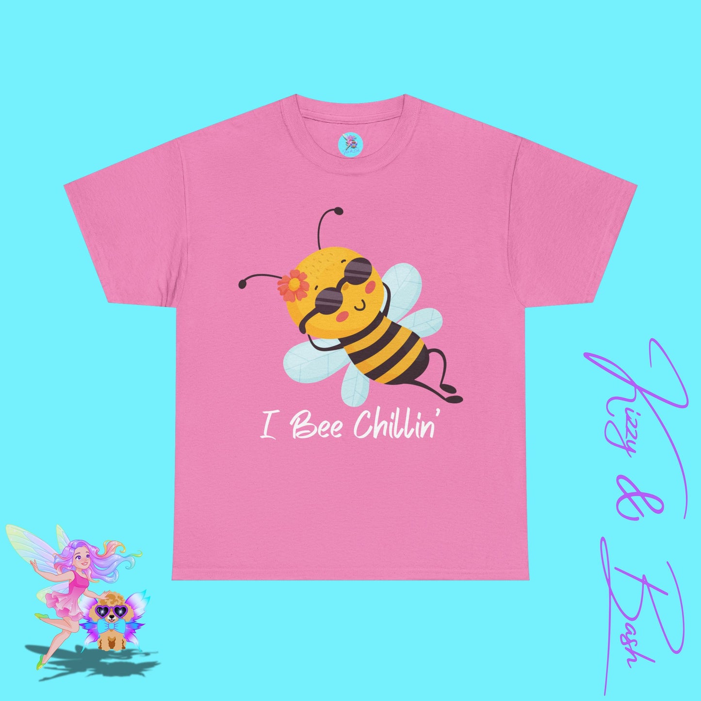 Honey Bee T-Shirt for Adults I Bee Chillin' Tee Perfect Vacation Tee for Friends and Family Cute Animal Shirt for Him or Her Lazy Bee Shirt Gift for Bee Keepers Unisex Heavy Cotton Tee
