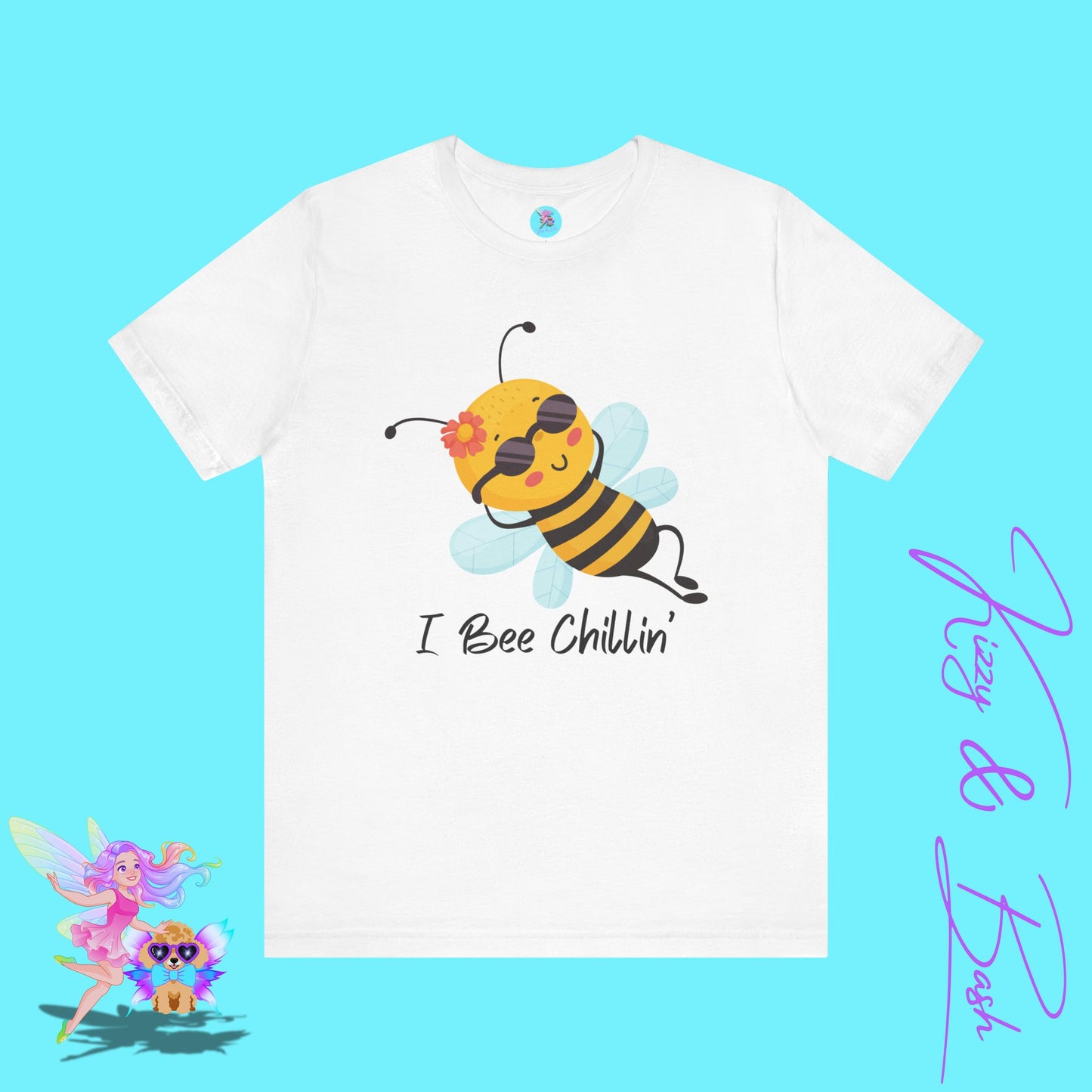 I Bee Chillin’ Shirt Cute Bee T-Shirt Funny Bee Pun Graphic Tee Funny Spring Summer Vibes Tee Bee Pun Summer Tee Gift for Bee Lovers Adult Unisex Jersey Short Sleeve Tee