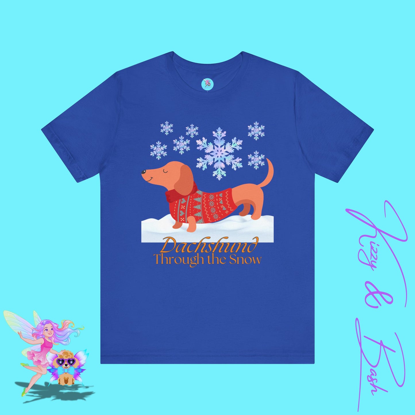 Funny Christmas Dachshund Shirt Cute Christmas Dog Shirt Christmas Wiener Dog T-Shirt Best Christmas Shirt for Dog Lovers Adult Unisex Jersey Short Sleeve Tee
