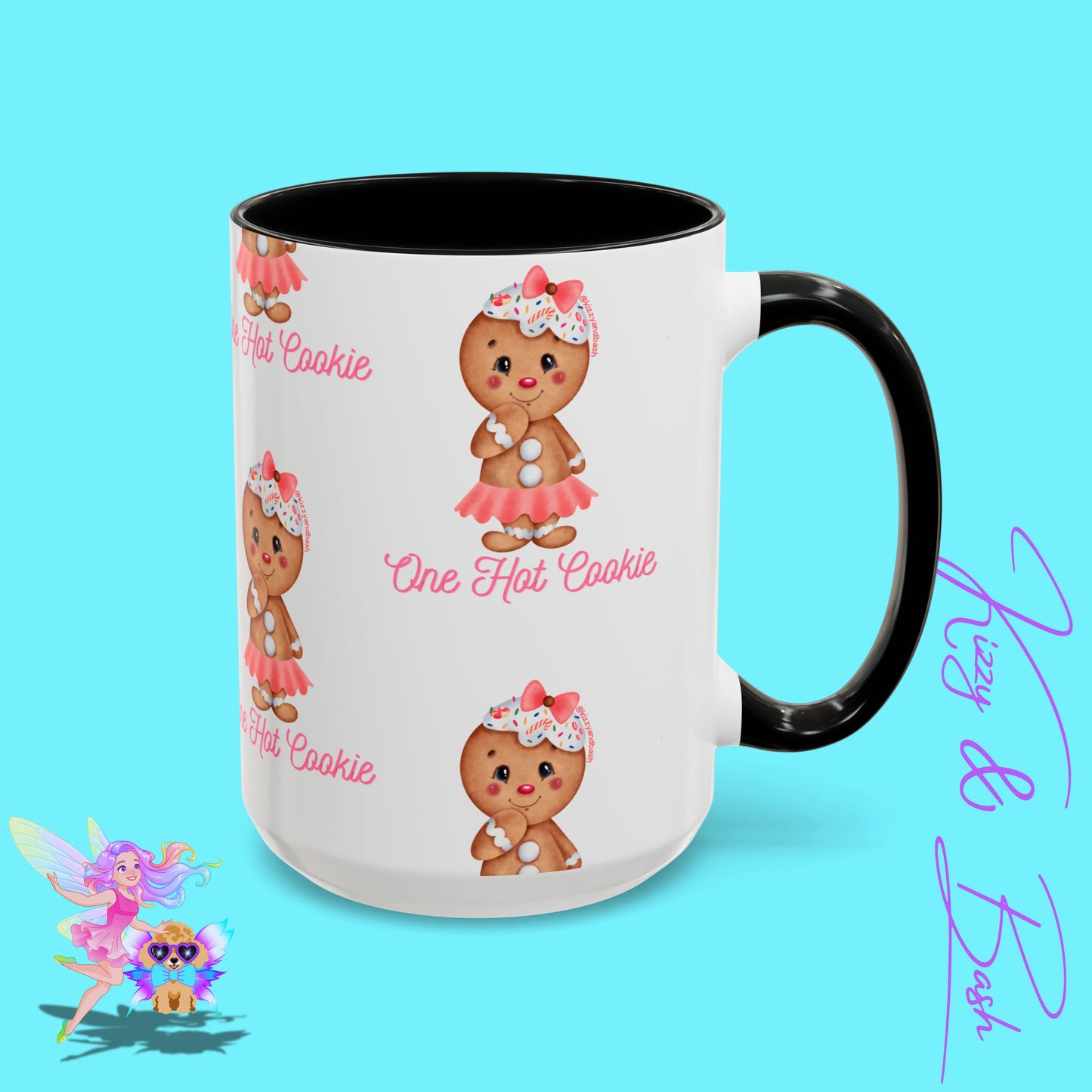 Ultimate Gingerbread Mug Cute Gingerbread Coffee Mug for Her One Hot Cookie Christmas Cookie Mug Gift for Gingerbread Lovers Unique Gift for Bakers Accent Coffee Mug - 11, 15oz