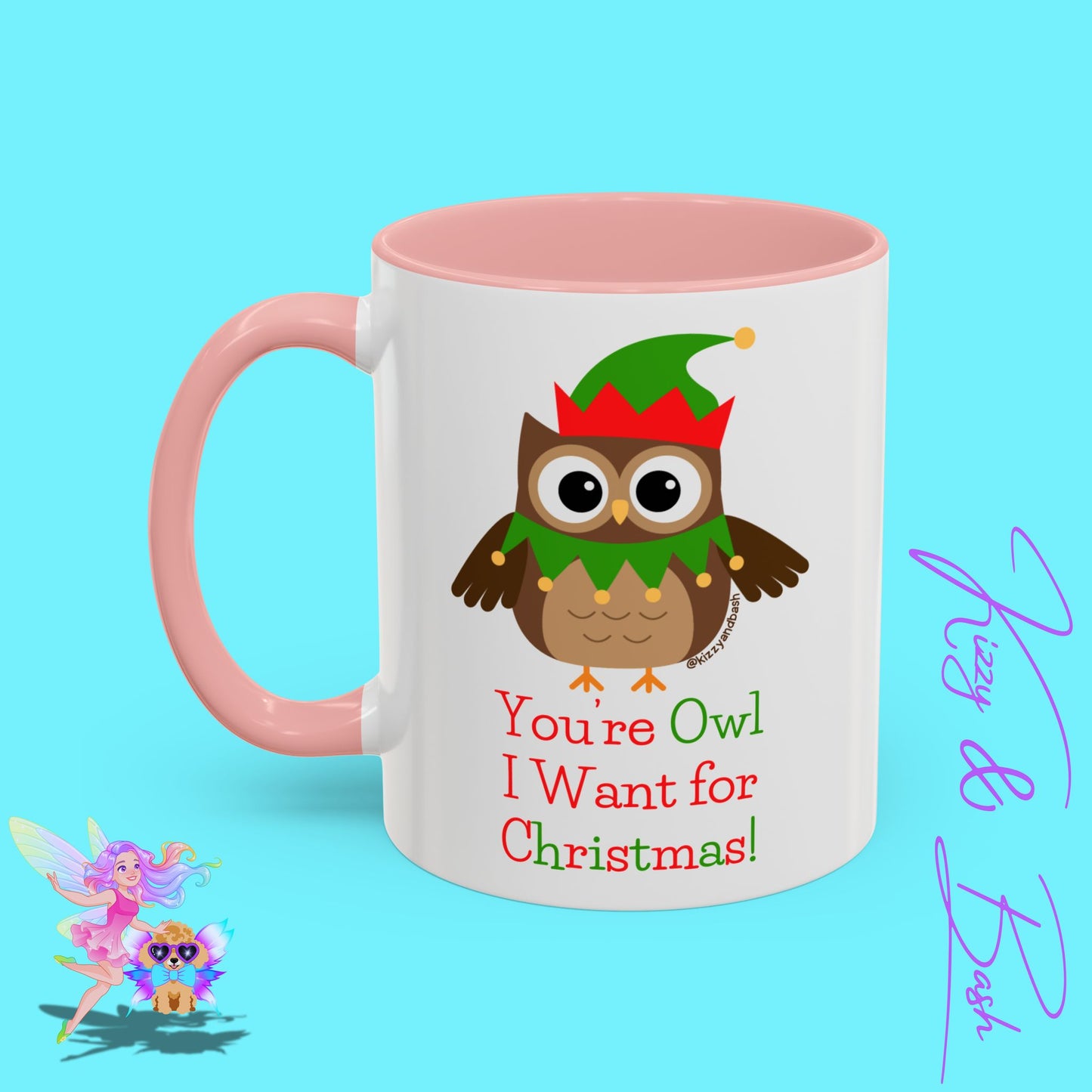 Perfect Christmas Mug for Owl Lovers Coffee Mug Unique Gift for Owl Fans Fun Christmas Mug Cute Christmas Mug for Bird Lovers You're Owl I Want for Christmas You're All I Want for Christmas Accent Coffee Mug - 11, 15oz