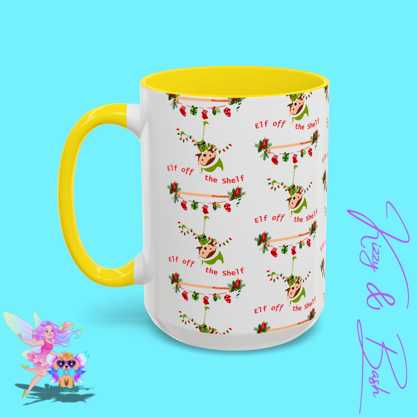 Unique Christmas Mug for Elf Lovers One of a Kind Christmas Coffee Mug Hilarious Christmas Coffee Mug Unique Christmas Gift for Friends and Family Cute Christmas Gift for Teachers Elf off the Shelf Accent Coffee Mug - 11, 15oz