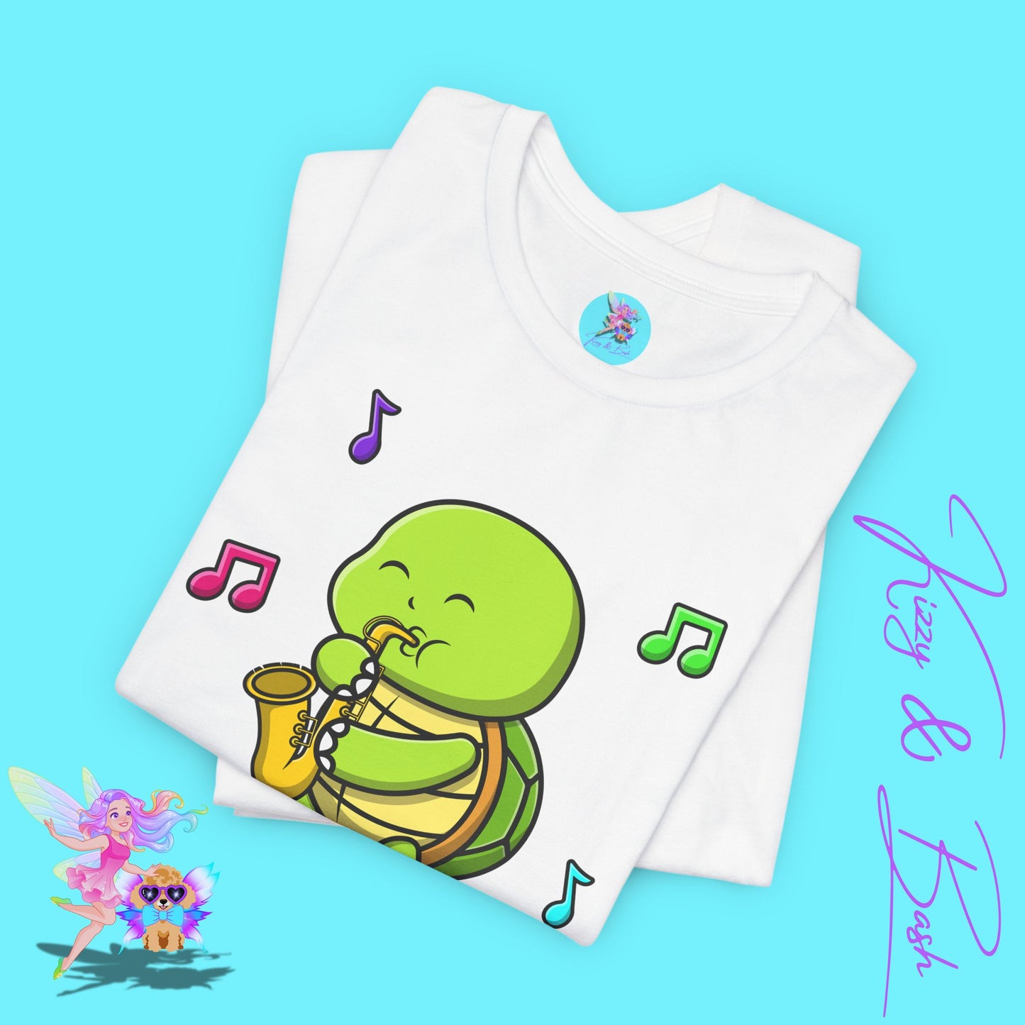 Saxophone Playing Turtle Shirt Shell-ebrate Yourself T-Shirt Funny Turtle Music Shirt Fun Gift for Music Lovers Band Camp T-Shirt  Band Student or Music Teacher Gift Adult Unisex Jersey Short Sleeve Tee