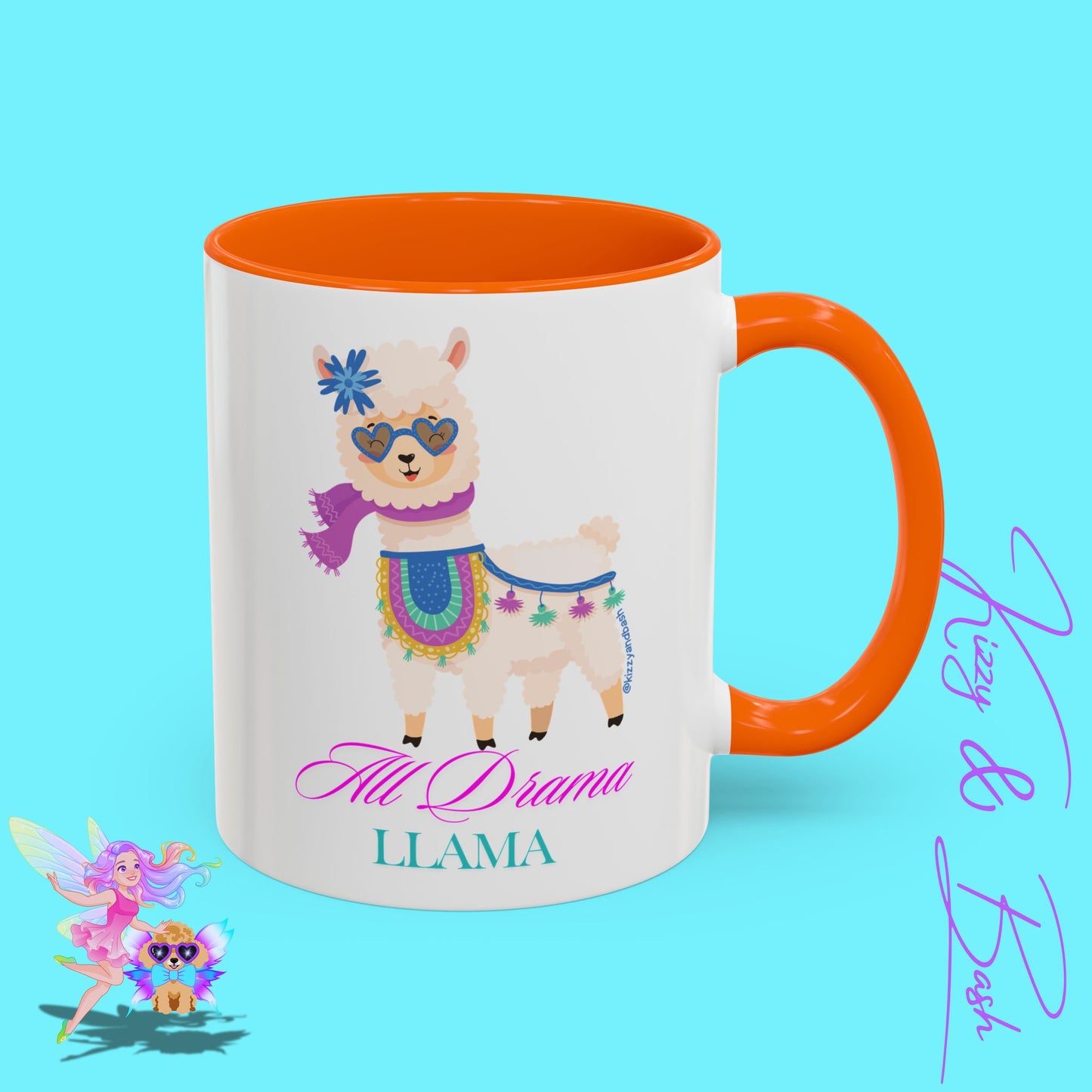 All Drama Llama Mug Perfect Mug for Drama Teachers Drama Queen Gift Idea Unique Animal Mug Colorful Mug for Her - 11, 15oz