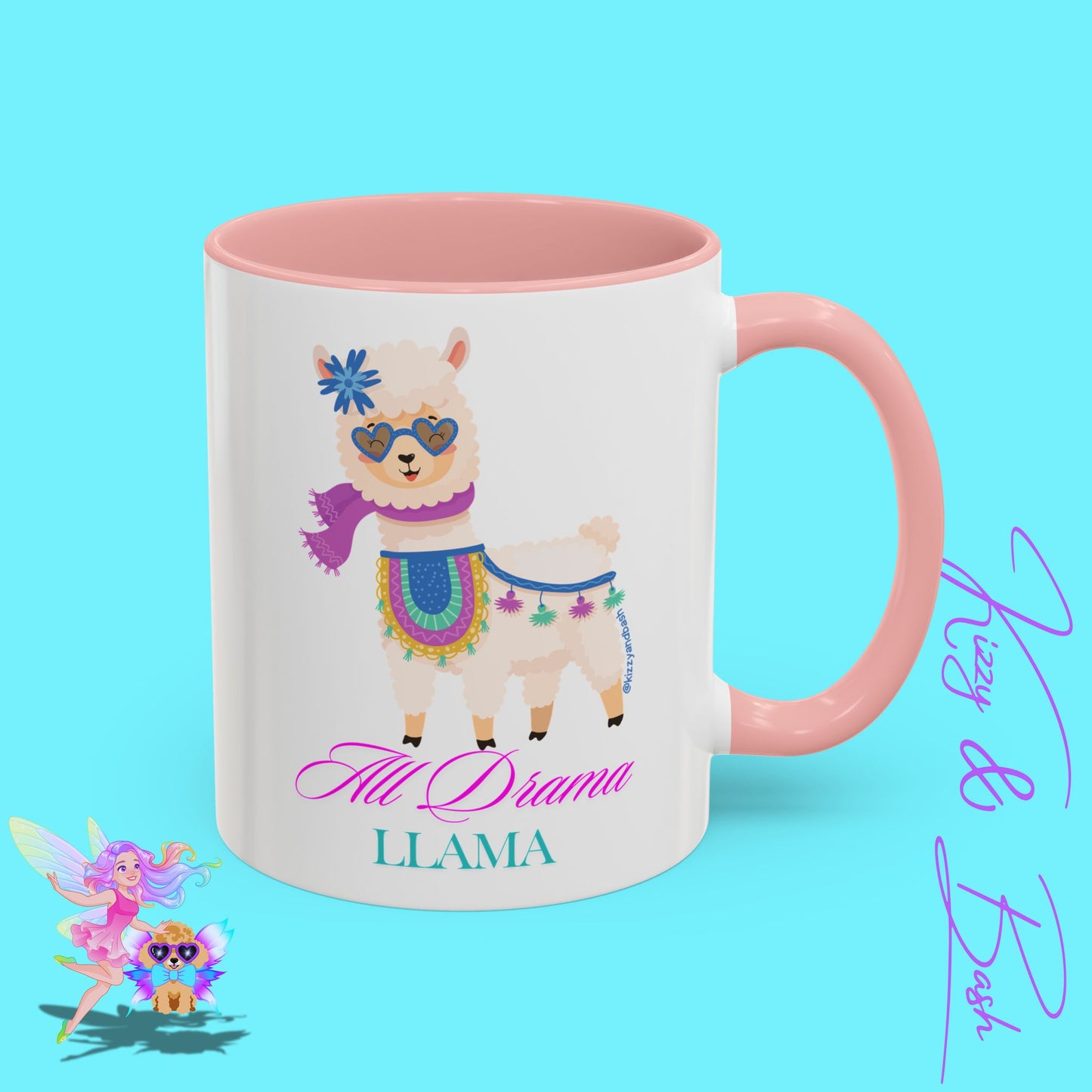 All Drama Llama Mug Perfect Mug for Drama Teachers Drama Queen Gift Idea Unique Animal Mug Colorful Mug for Her - 11, 15oz