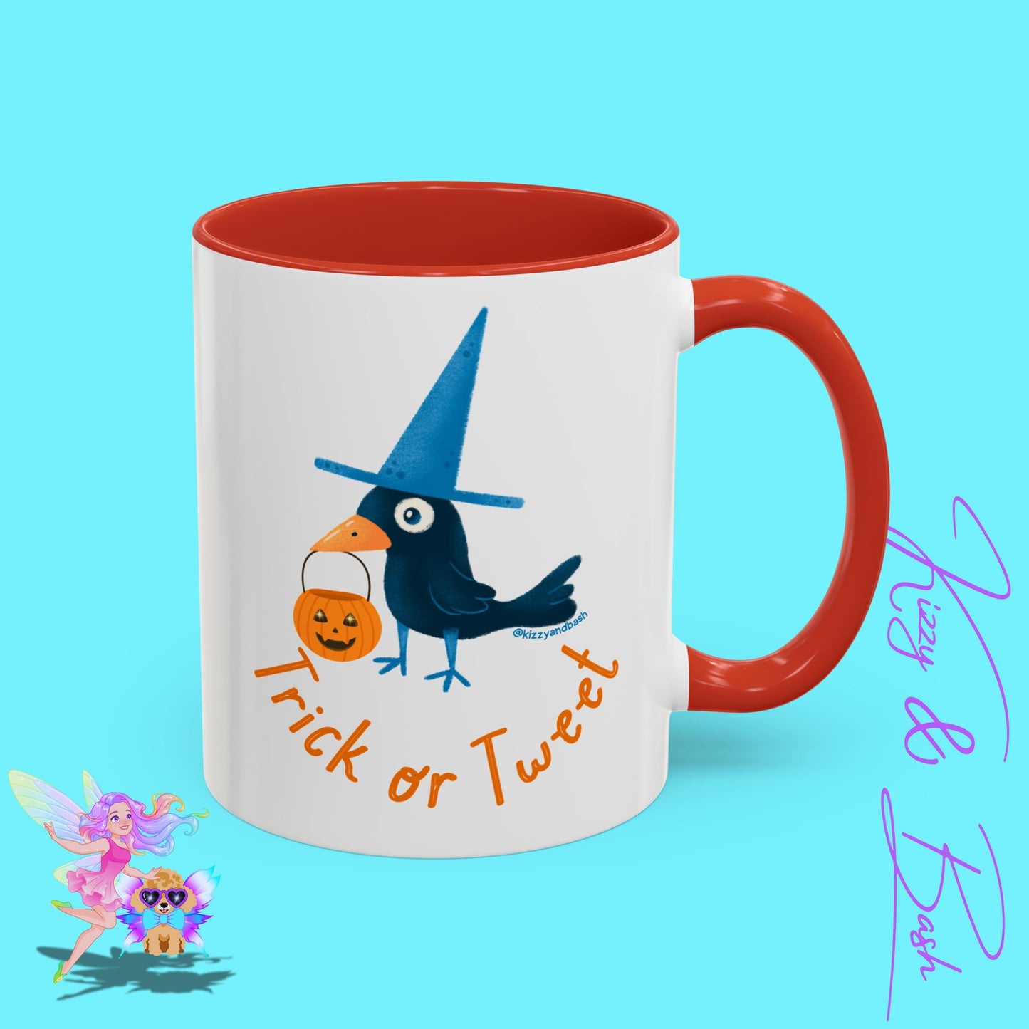Funny Halloween Mug Punny Halloween Coffee Mug Black Bird Trick-or-Tweet Pun Perfect Gift for Bird Lovers Cute Halloween Gift for Teachers Ultimate Raven Lovers Mug Trick-or-Treat Accent Coffee Mug - 11, 15oz