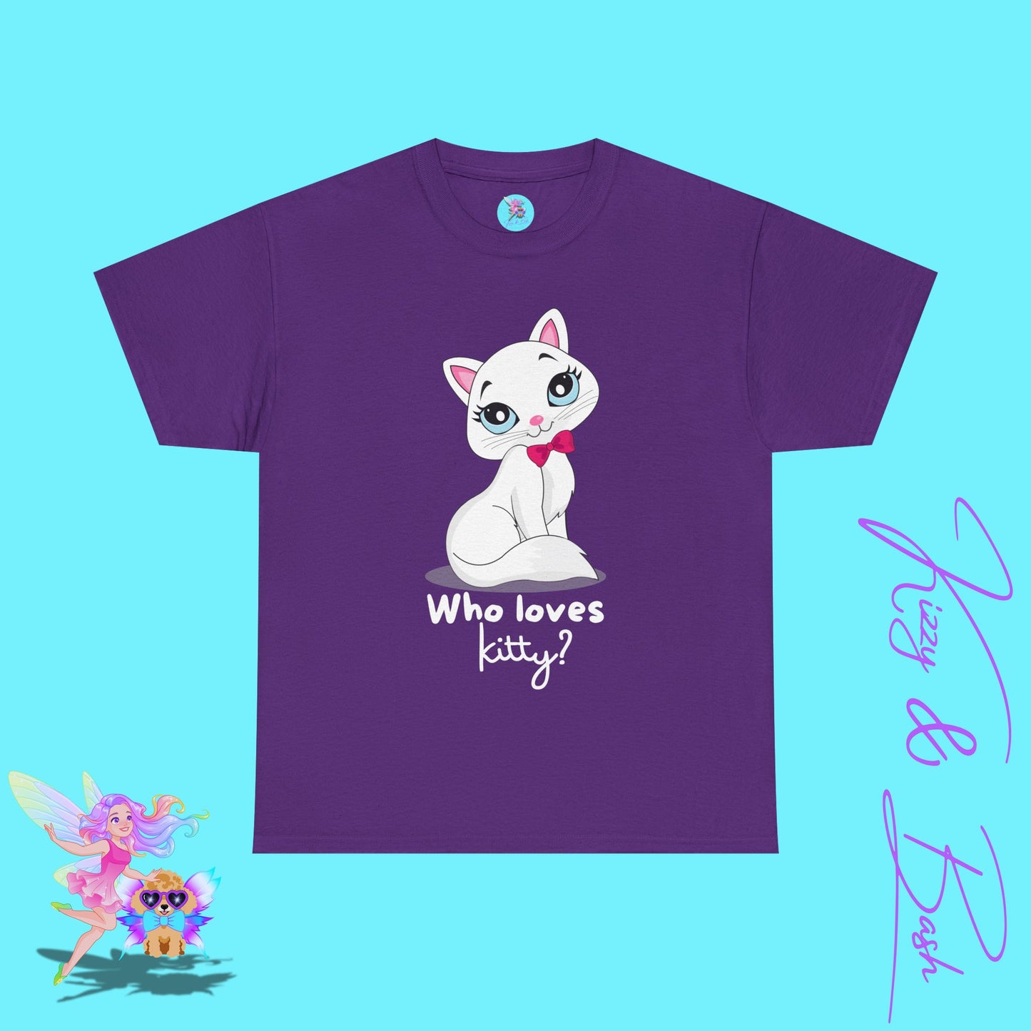 Who Loves Kitty T-Shirt for Her Fun and Flirty Feline Tee Cute Gift for Cat Lovers Unique Cat Mom Gift Funny Animal Shirt Perfect Crazy Cat Lady Shirt Unisex Heavy Cotton Tee