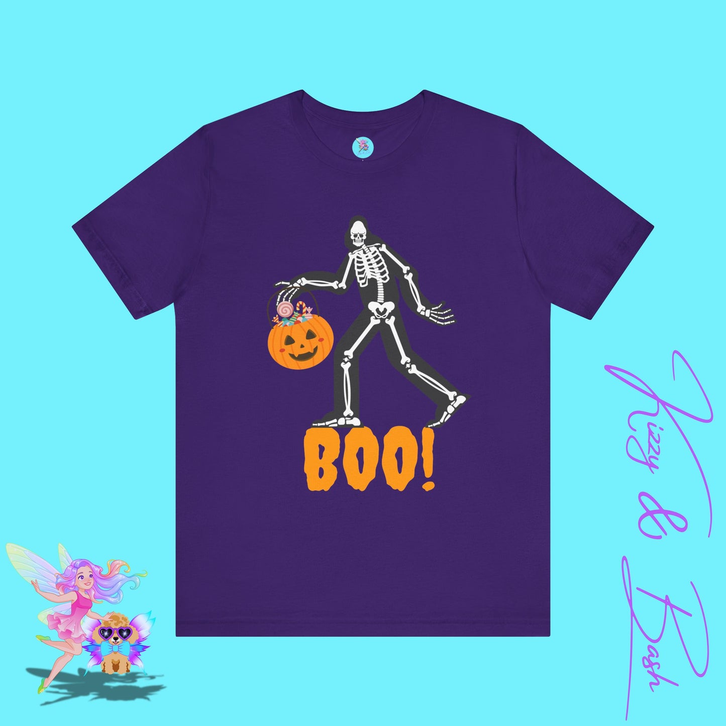 Funny Bigfoot Halloween Shirt Cryptidcore Trick-or-Treat Graphic Shirt Gift for Cryptid Lovers Sasquatch T-Shirt Adult Unisex Jersey Short Sleeve Tee
