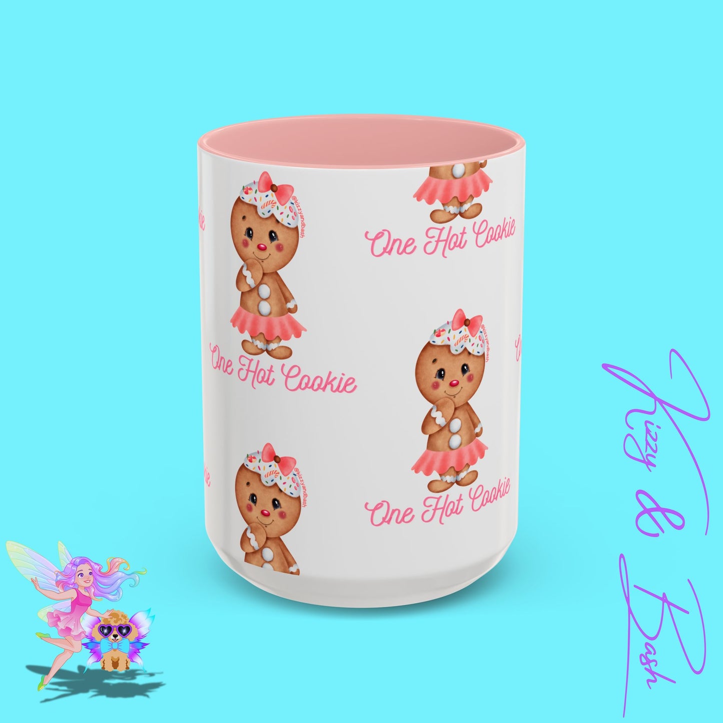 Ultimate Gingerbread Mug Cute Gingerbread Coffee Mug for Her One Hot Cookie Christmas Cookie Mug Gift for Gingerbread Lovers Unique Gift for Bakers Accent Coffee Mug - 11, 15oz