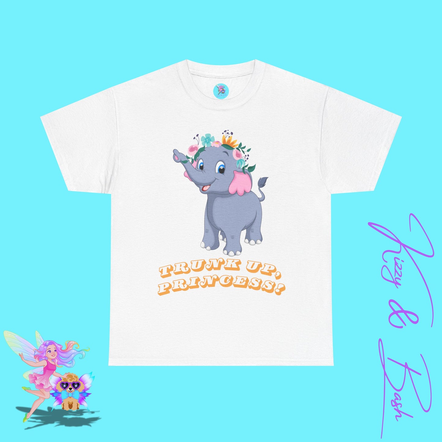 Elephant Princess T-Shirt for Adults Fun Gift for Princess Lovers Unique Elephant T-Shirt Motivational Shirt for Her Gift for Elephant Lovers Empowering Elephant Shirt Unisex Heavy Cotton Tee