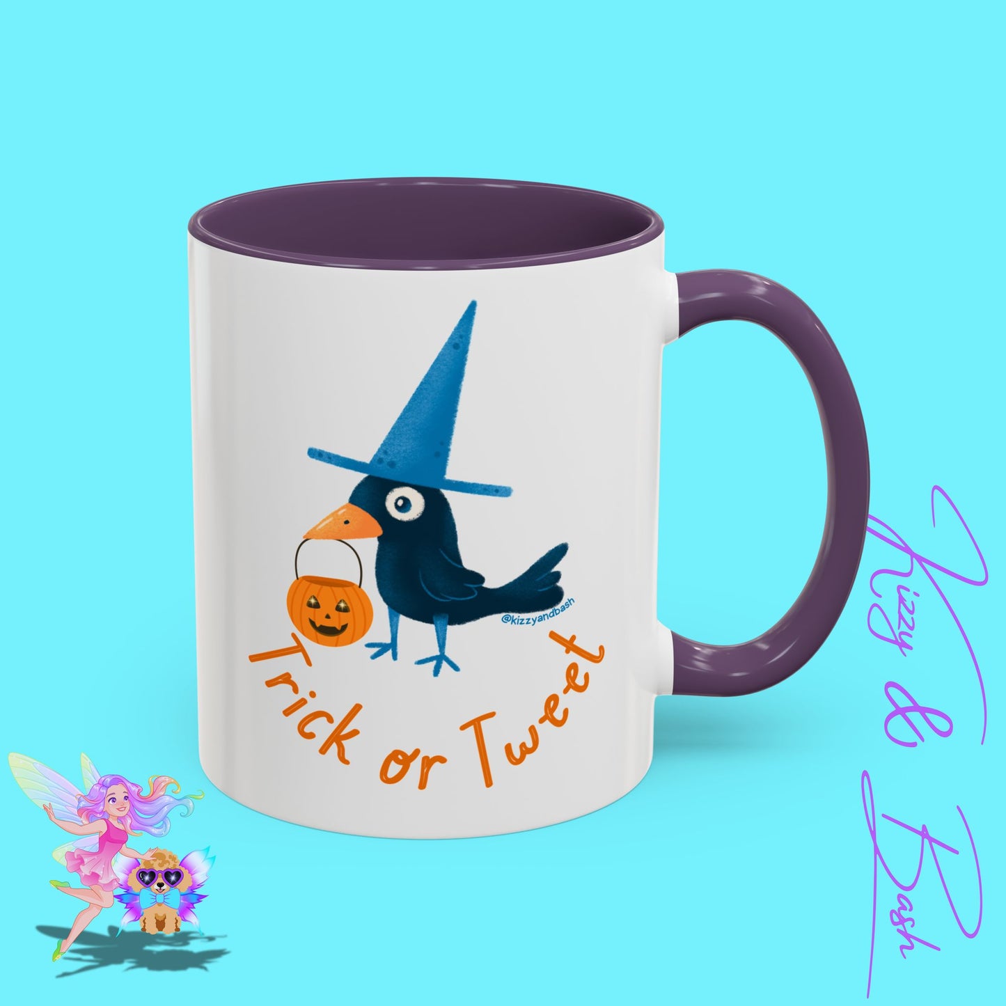 Funny Halloween Mug Punny Halloween Coffee Mug Black Bird Trick-or-Tweet Pun Perfect Gift for Bird Lovers Cute Halloween Gift for Teachers Ultimate Raven Lovers Mug Trick-or-Treat Accent Coffee Mug - 11, 15oz