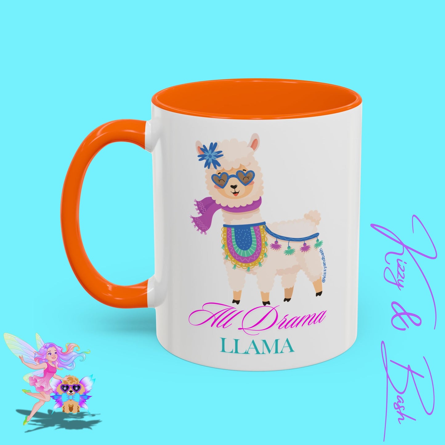 All Drama Llama Mug Perfect Mug for Drama Teachers Drama Queen Gift Idea Unique Animal Mug Colorful Mug for Her - 11, 15oz
